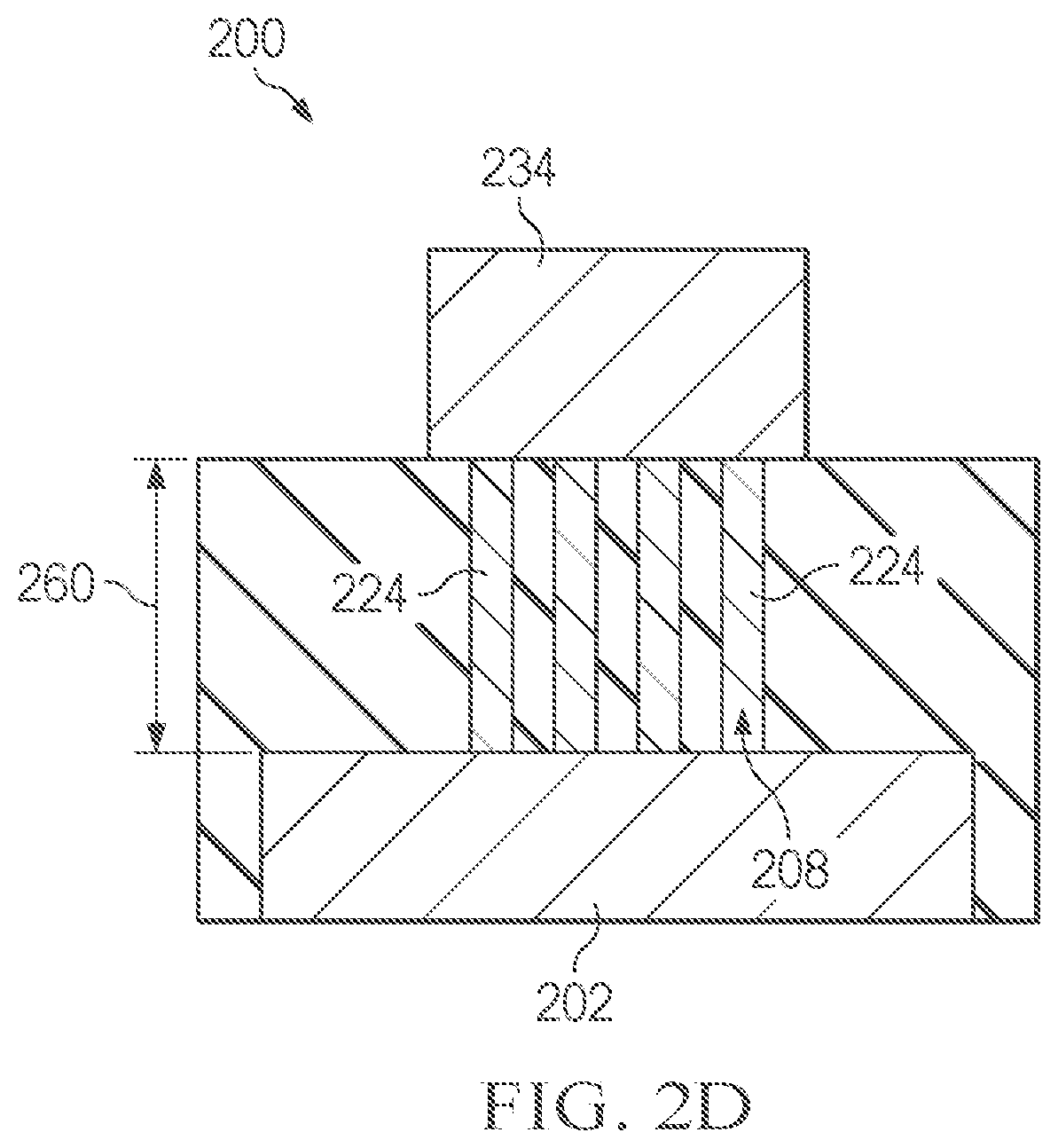 Patent US12622264 Figure 5 – Three-dimensional metal-insulator-metal (MIM) capacitors and trenches