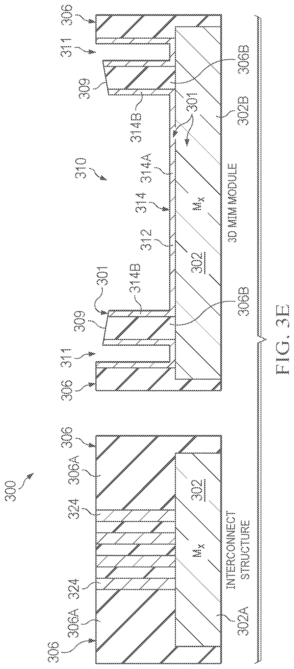 Patent US12622264 Figure 10 – Three-dimensional metal-insulator-metal (MIM) capacitors and trenches