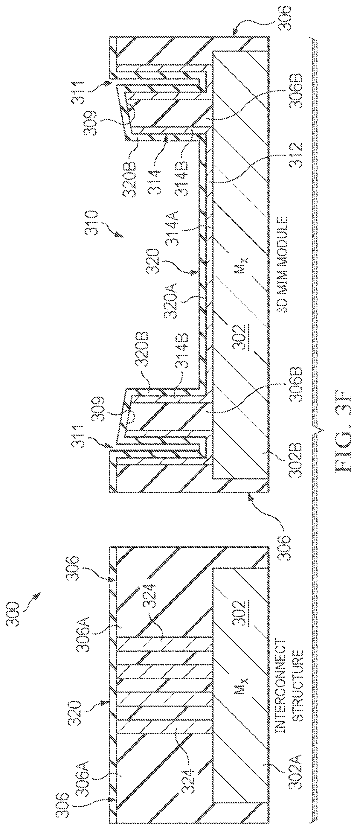 Patent US12622264 Figure 11 – Three-dimensional metal-insulator-metal (MIM) capacitors and trenches