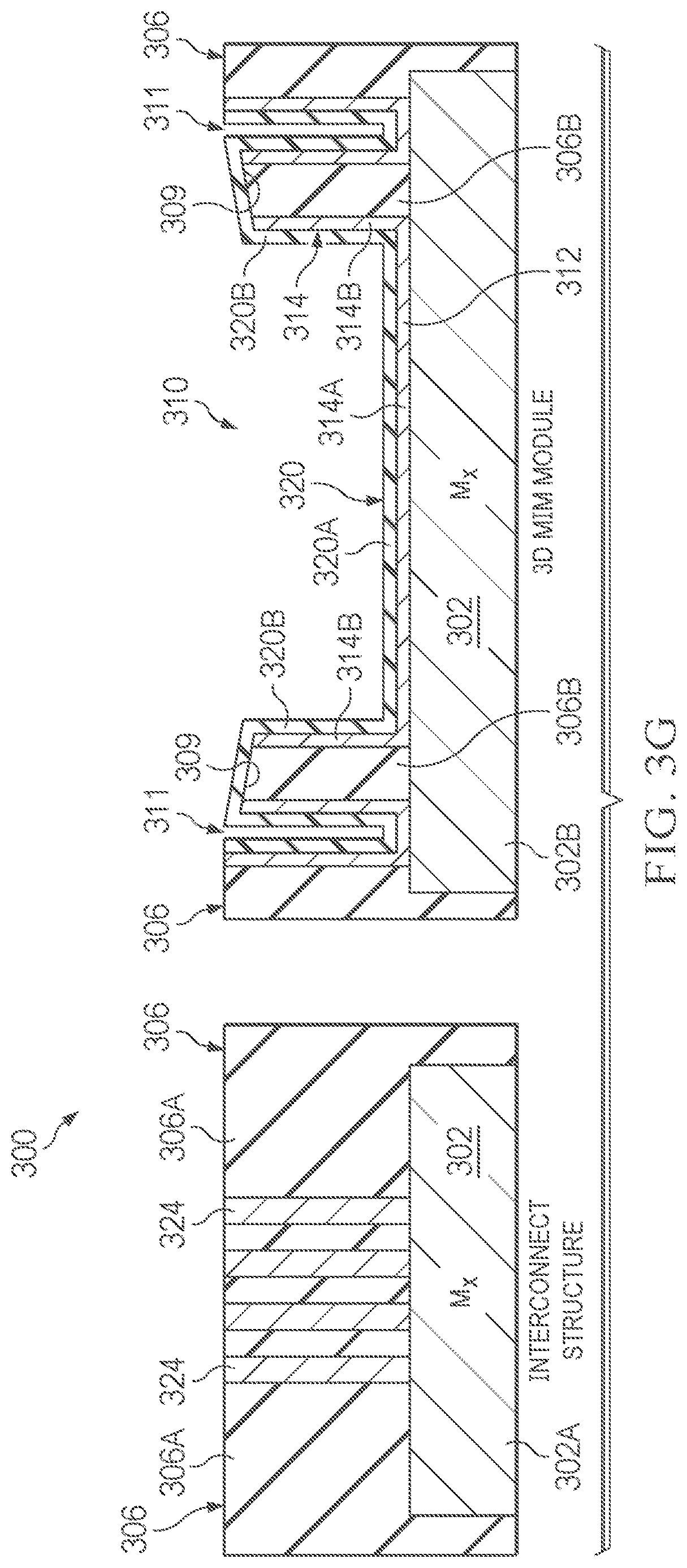 Patent US12622264 Figure 12 – Three-dimensional metal-insulator-metal (MIM) capacitors and trenches