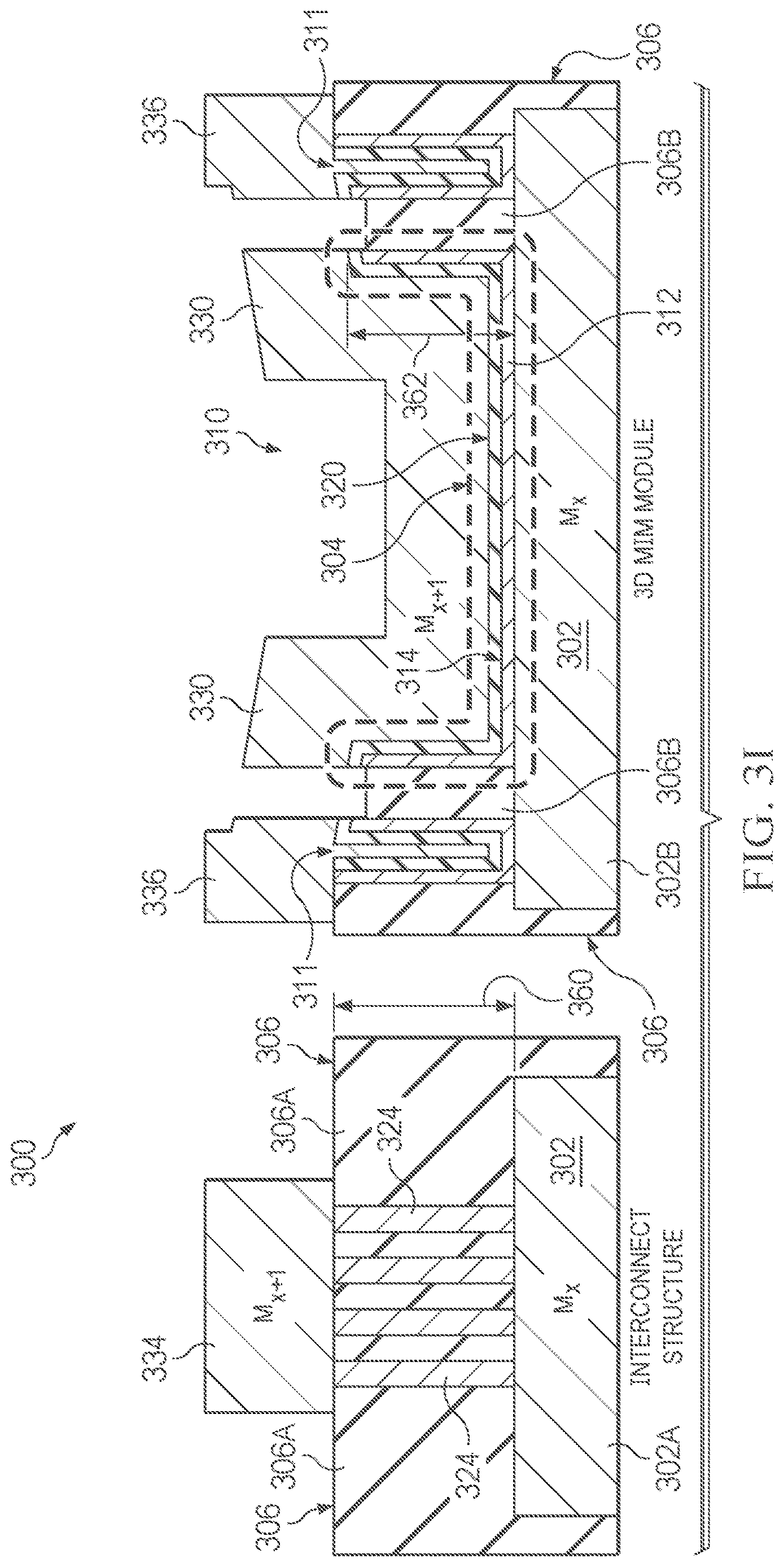 Patent US12622264 Figure 14 – Three-dimensional metal-insulator-metal (MIM) capacitors and trenches