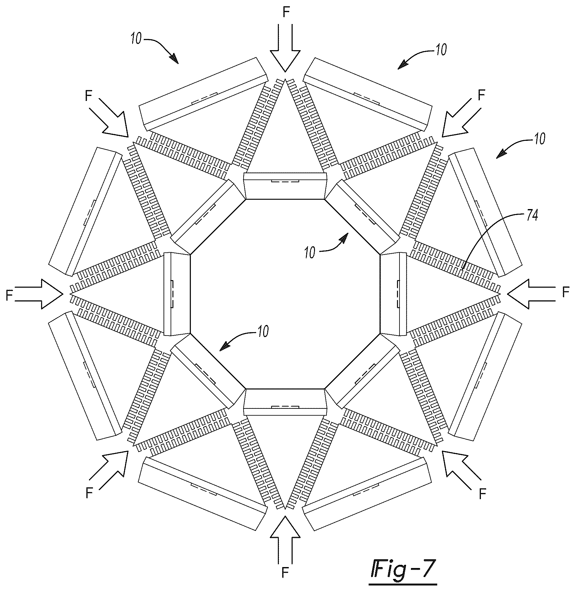 Patent US12622267 Figure 4 – Array of heat-sinked power semiconductors