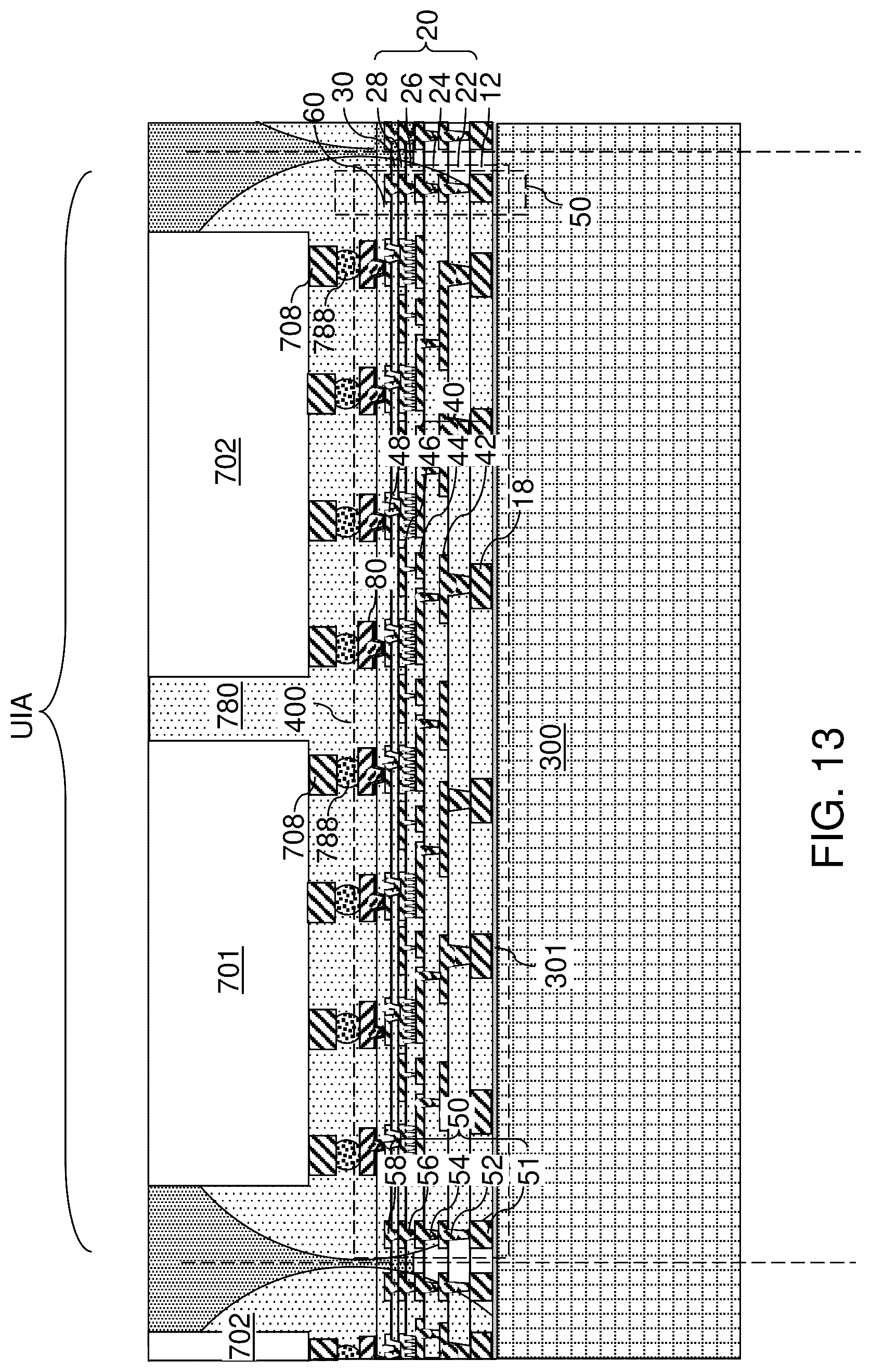 Patent US12622276 Figure 18 – Interposer including a copper edge seal ring structure and methods of forming the same