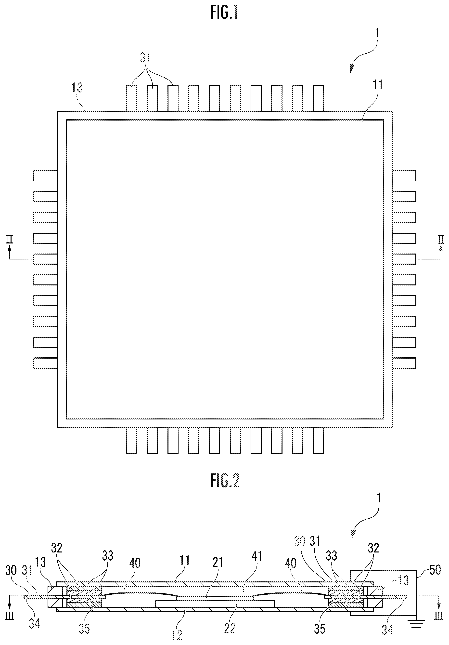 Patent US12622278 Figure 1 – Semiconductor package