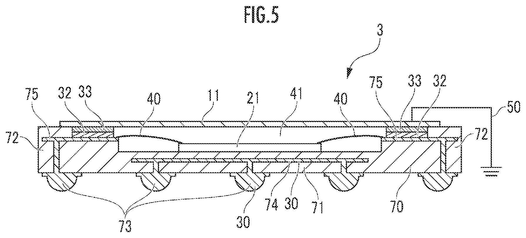 Patent US12622278 Figure 3 – Semiconductor package