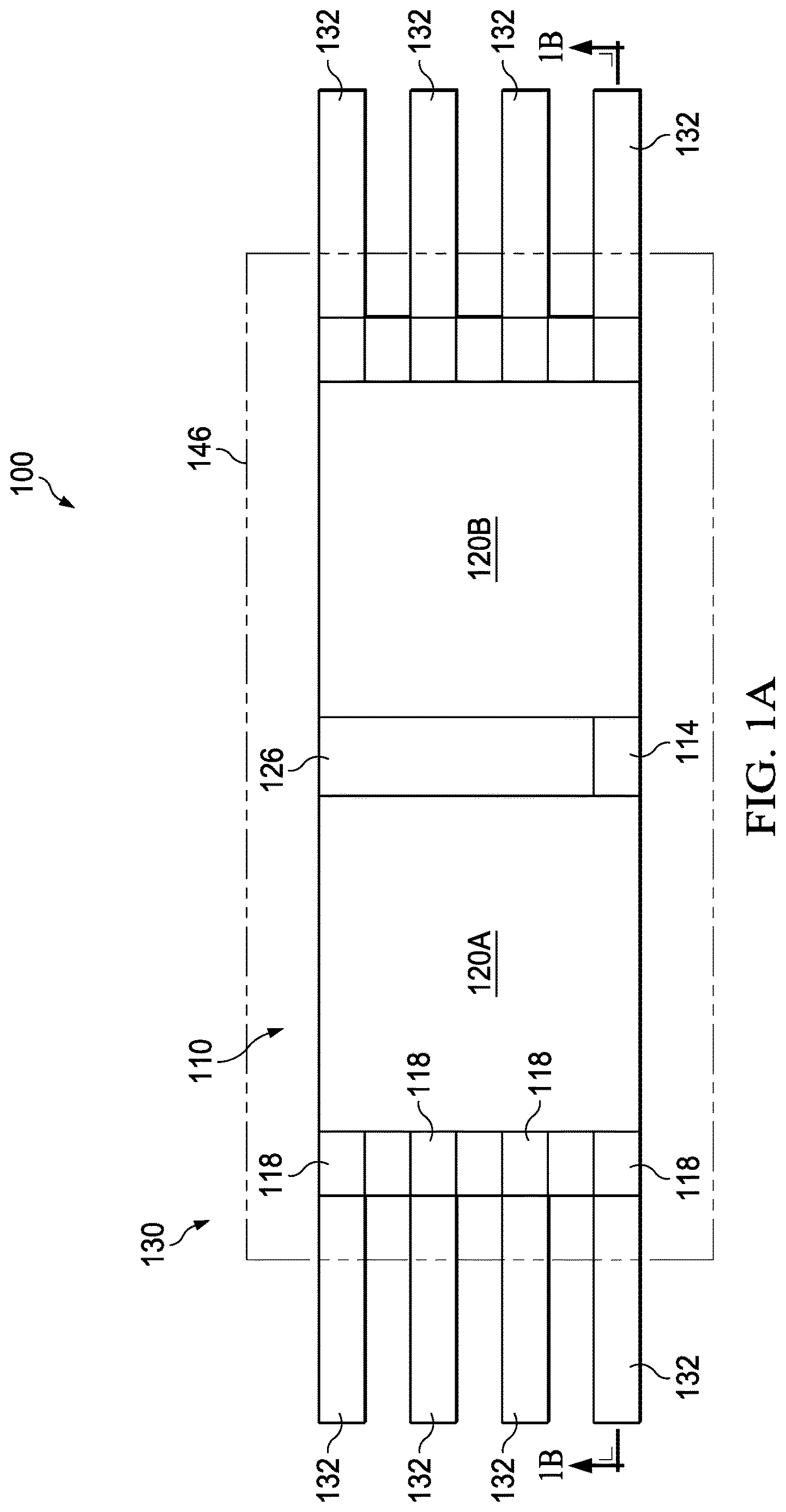 Patent US12622279 — Package with dual layer routing including ground return path — Figure 1