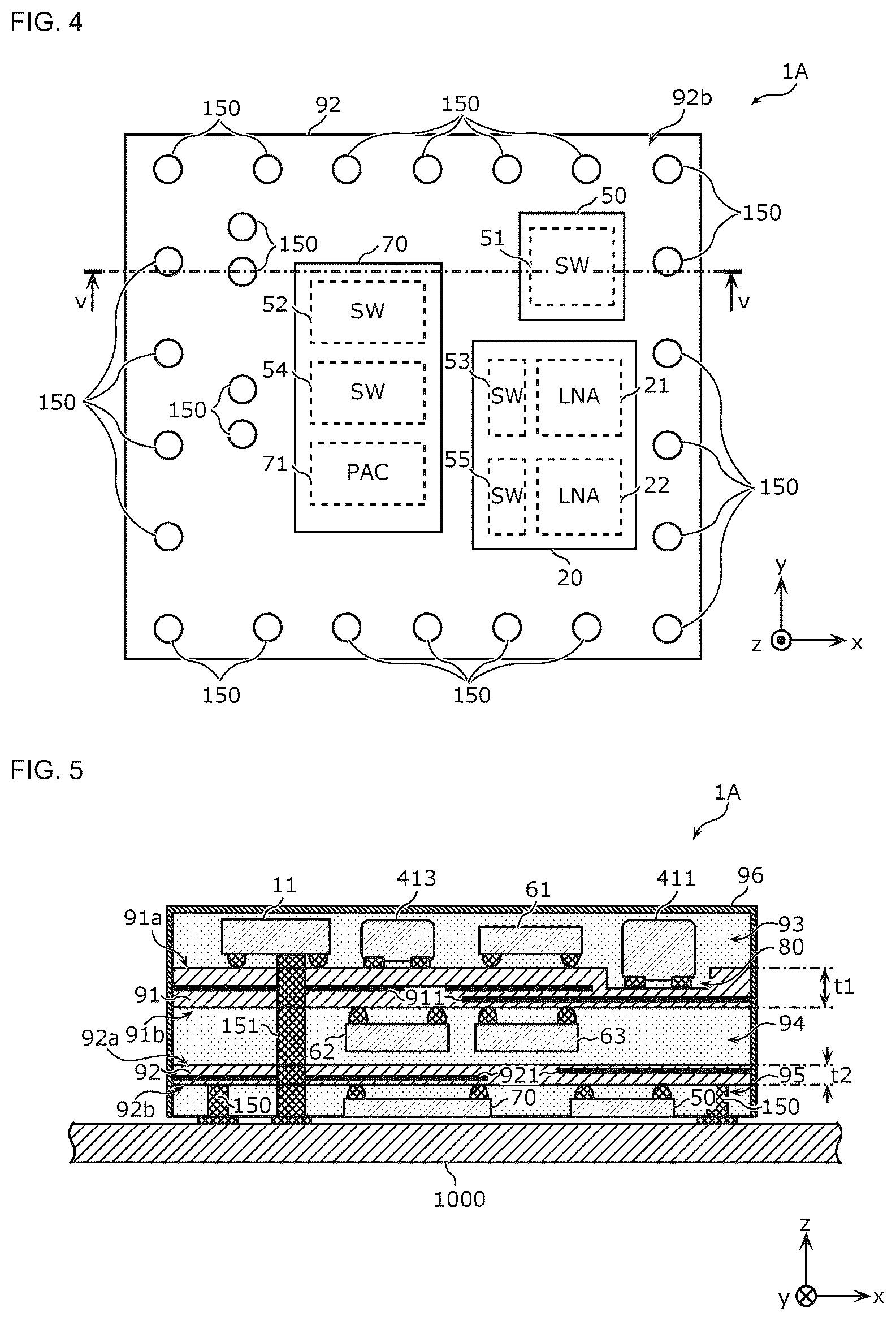 Patent US12622282 Figure 3 – High-frequency module and communication device