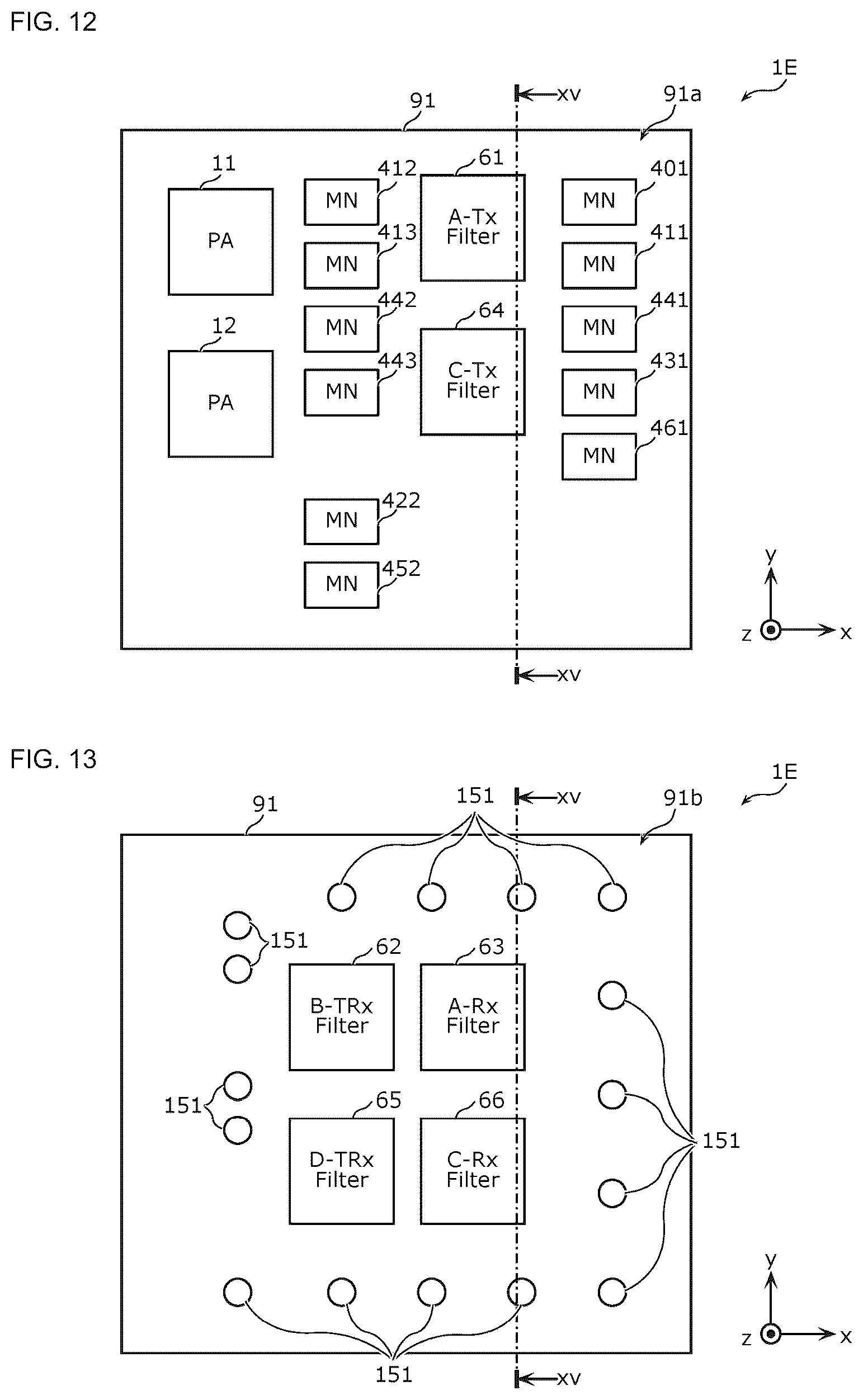 Patent US12622282 Figure 7 – High-frequency module and communication device