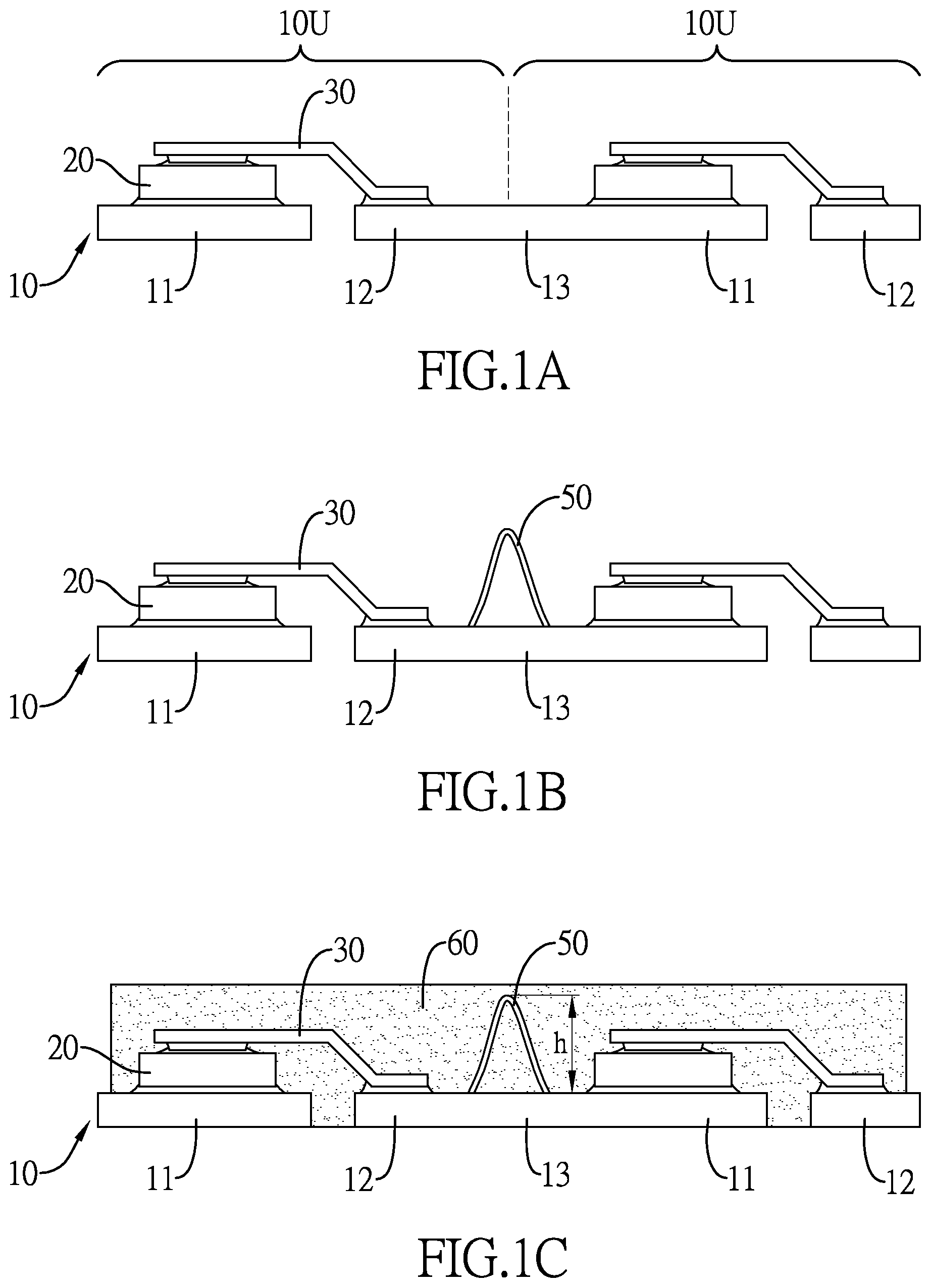 Patent US12622286 Figure 1 – Side-wettable semiconductor package device with heat dissipation surface structure