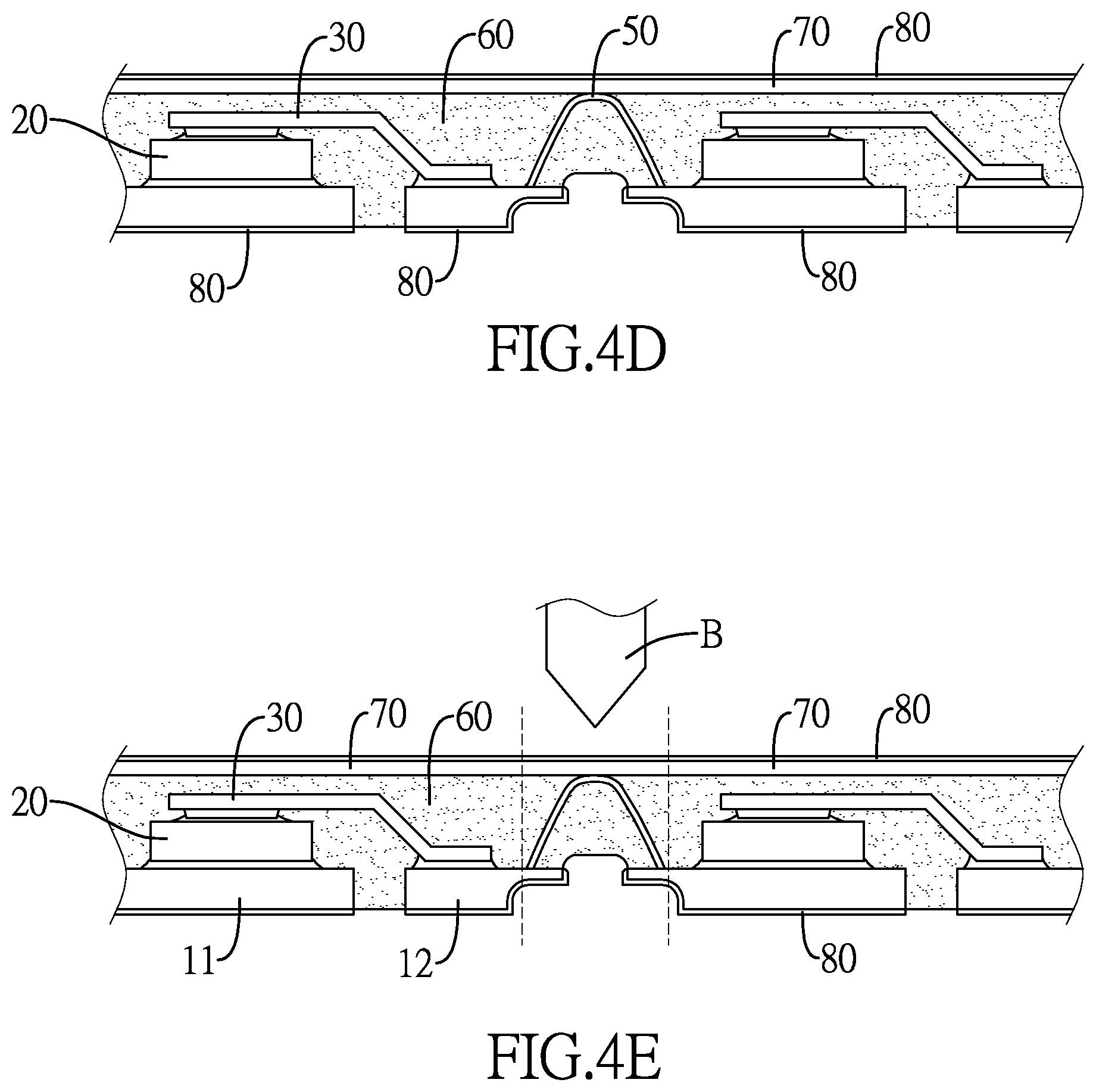 Patent US12622286 Figure 7 – Side-wettable semiconductor package device with heat dissipation surface structure