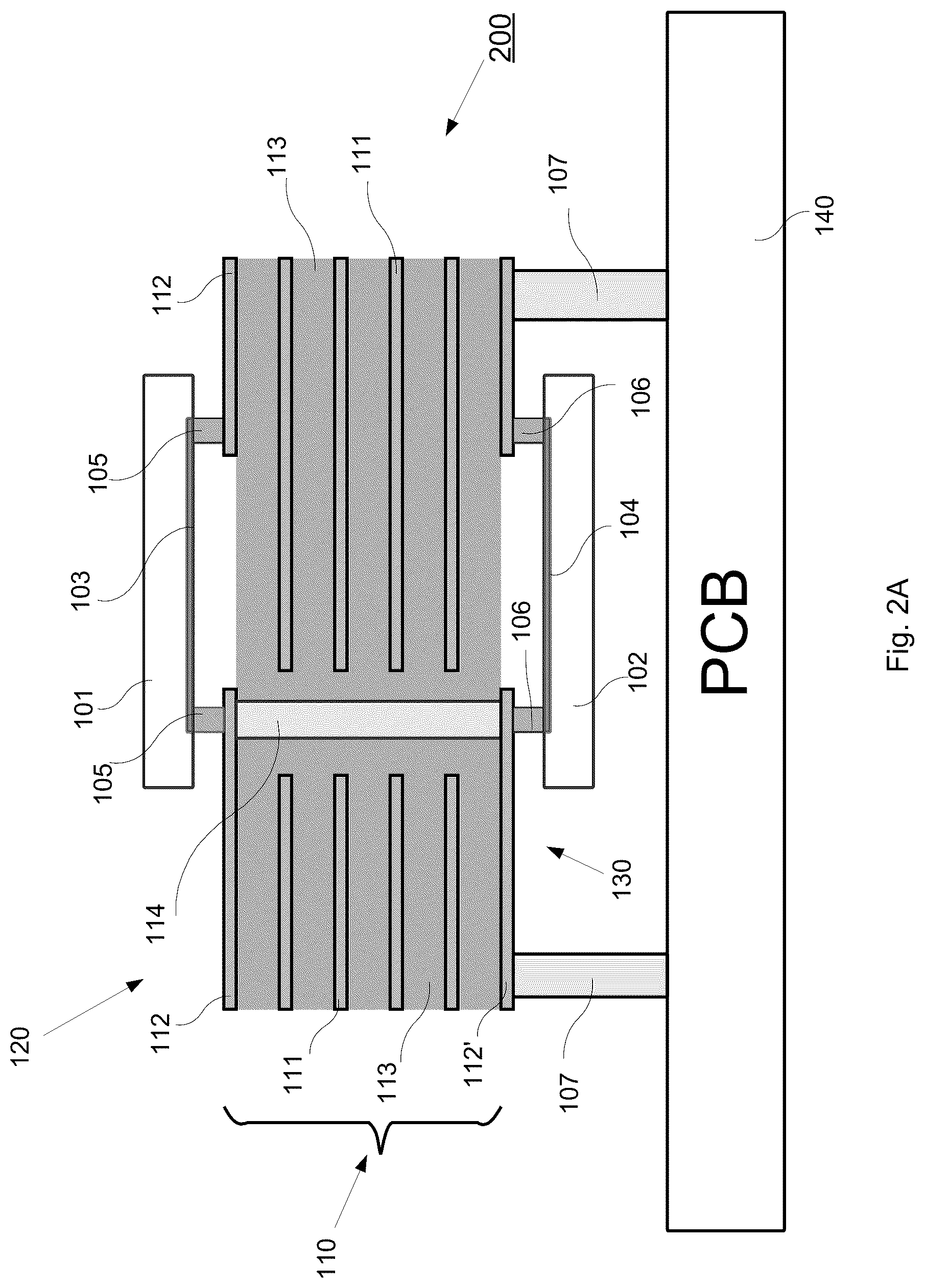 Patent US12622289 Figure 2 – Double-sided laminate package with 3D interconnection structure