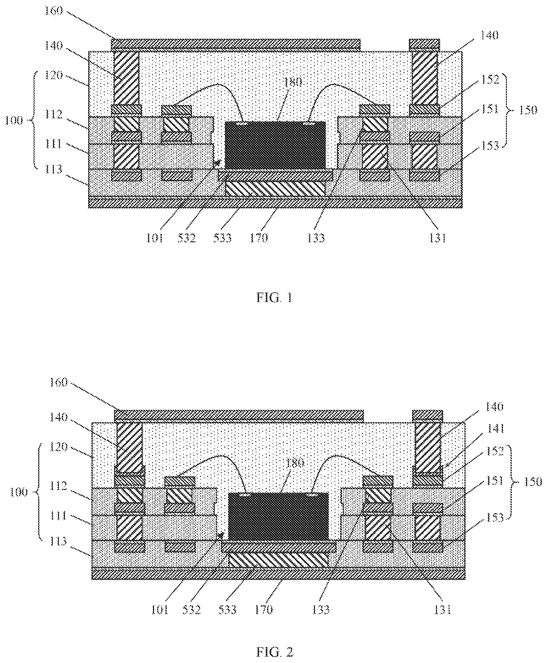 Patent US12622295 Figure 1 – Signal-heat separated TMV packaging structure and manufacturing method thereof