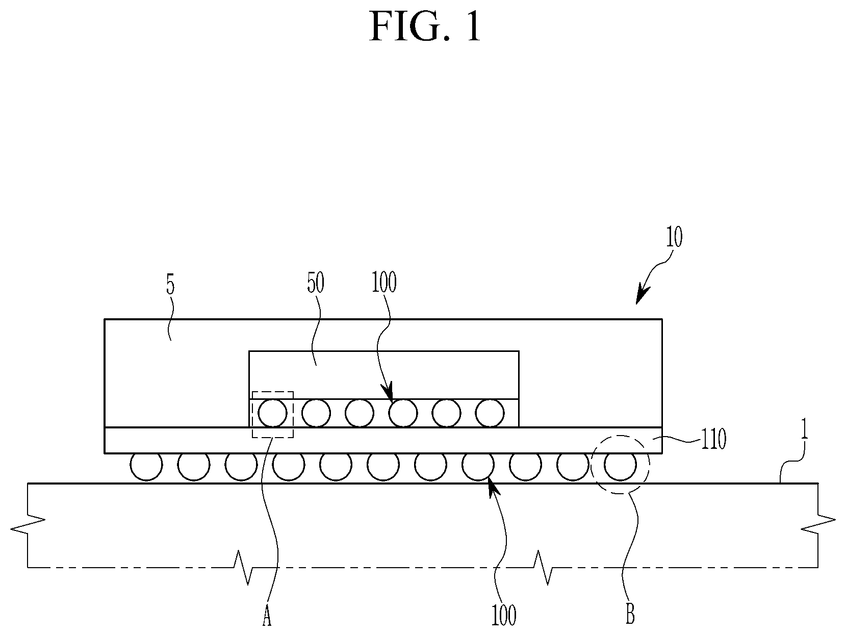 Patent US12622297 Figure 1 – Bonding structure of semiconductor package device, semiconductor package device, and method for manufacturing the same