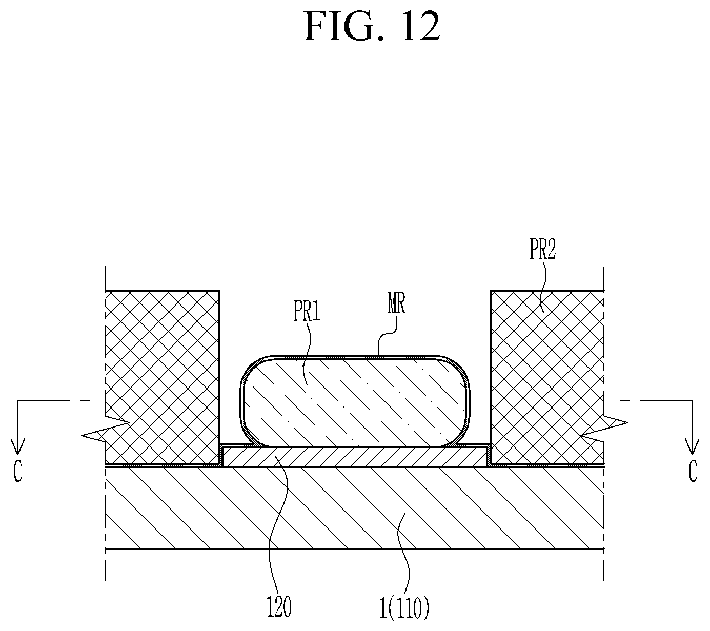 Patent US12622297 Figure 12 – Bonding structure of semiconductor package device, semiconductor package device, and method for manufacturing the same