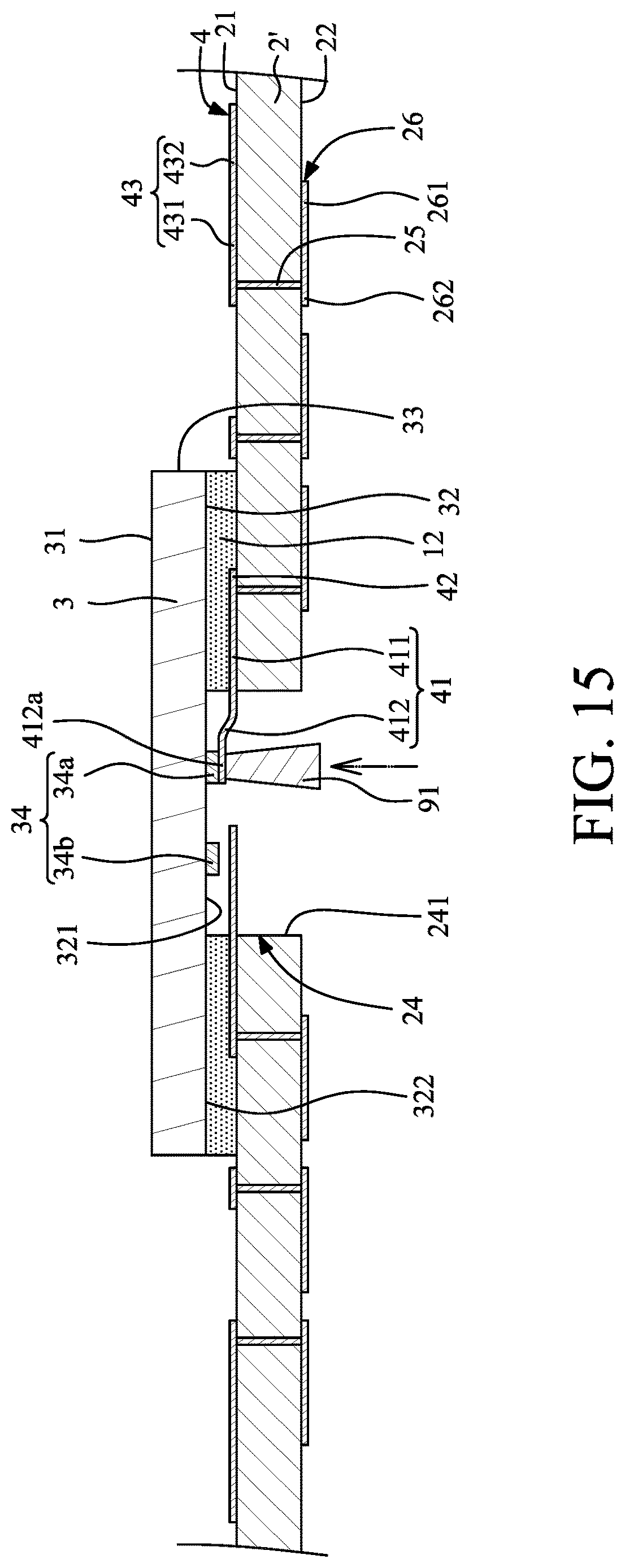 Patent US12622301 Figure 15 – Package structure and method for manufacturing the same