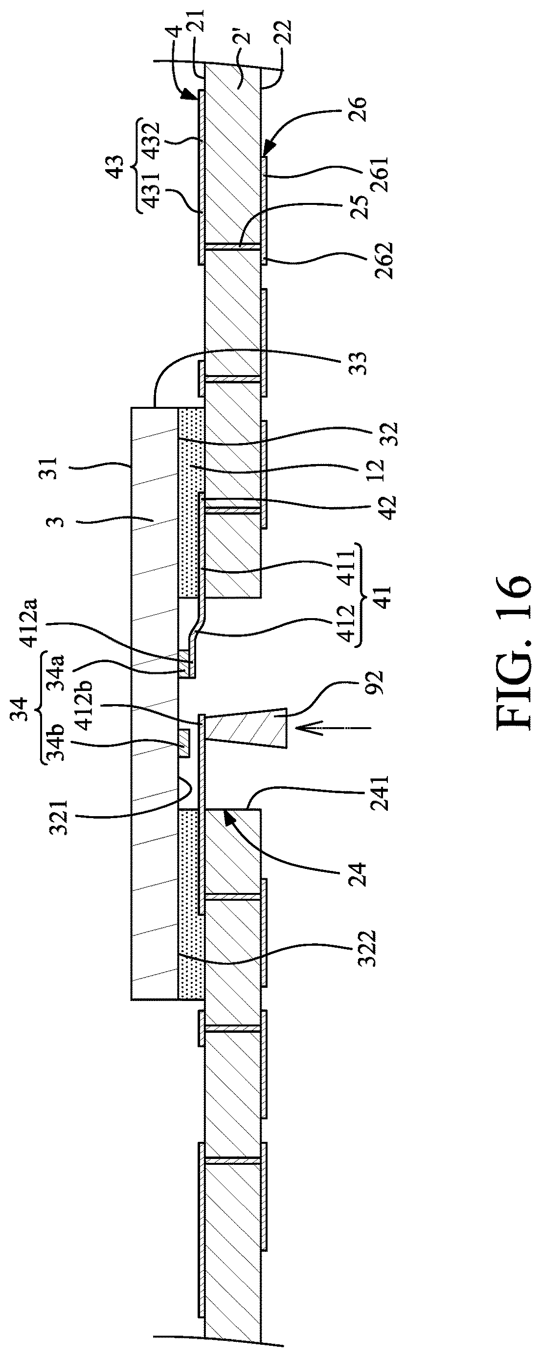 Patent US12622301 Figure 16 – Package structure and method for manufacturing the same