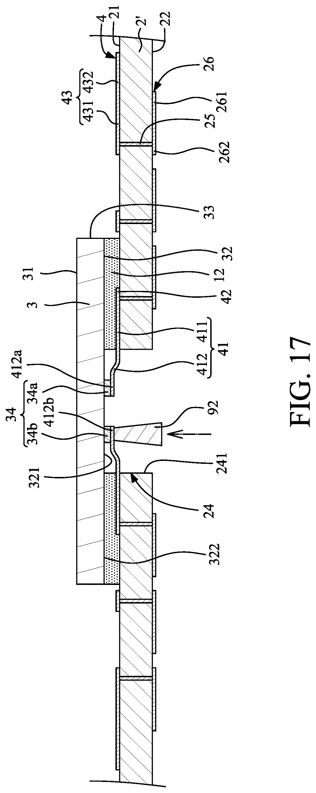 Patent US12622301 Figure 17 – Package structure and method for manufacturing the same