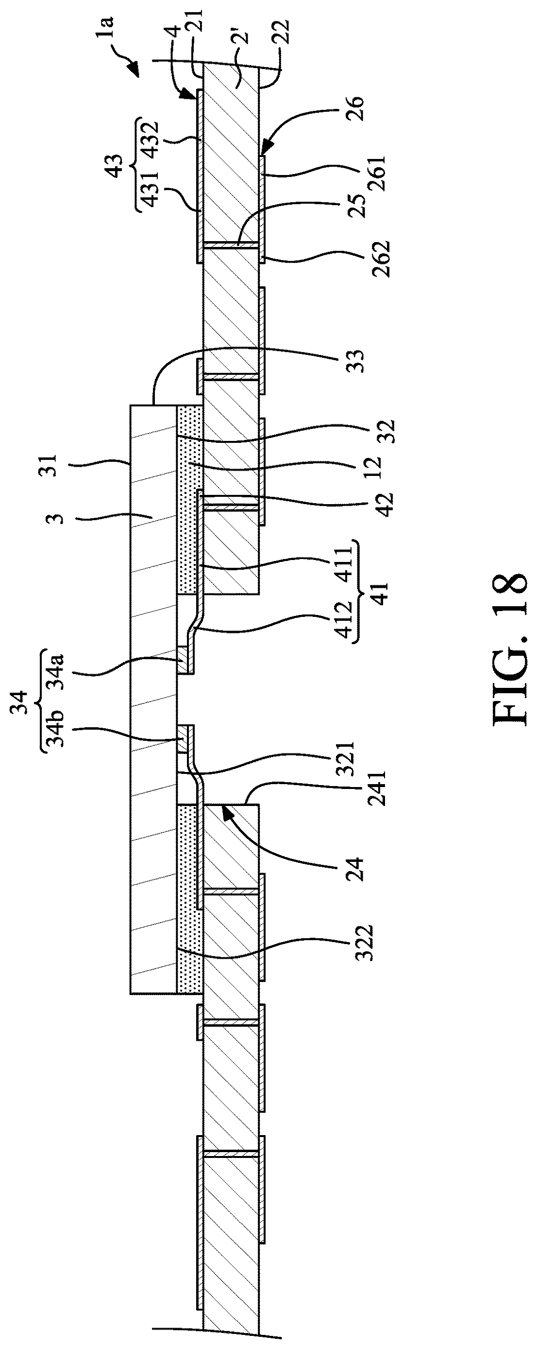 Patent US12622301 Figure 18 – Package structure and method for manufacturing the same