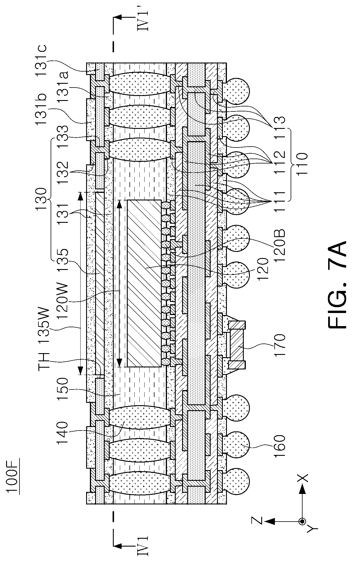 Patent US12622302 Figure 9 – Semiconductor package including a lower substrate and an upper substrate