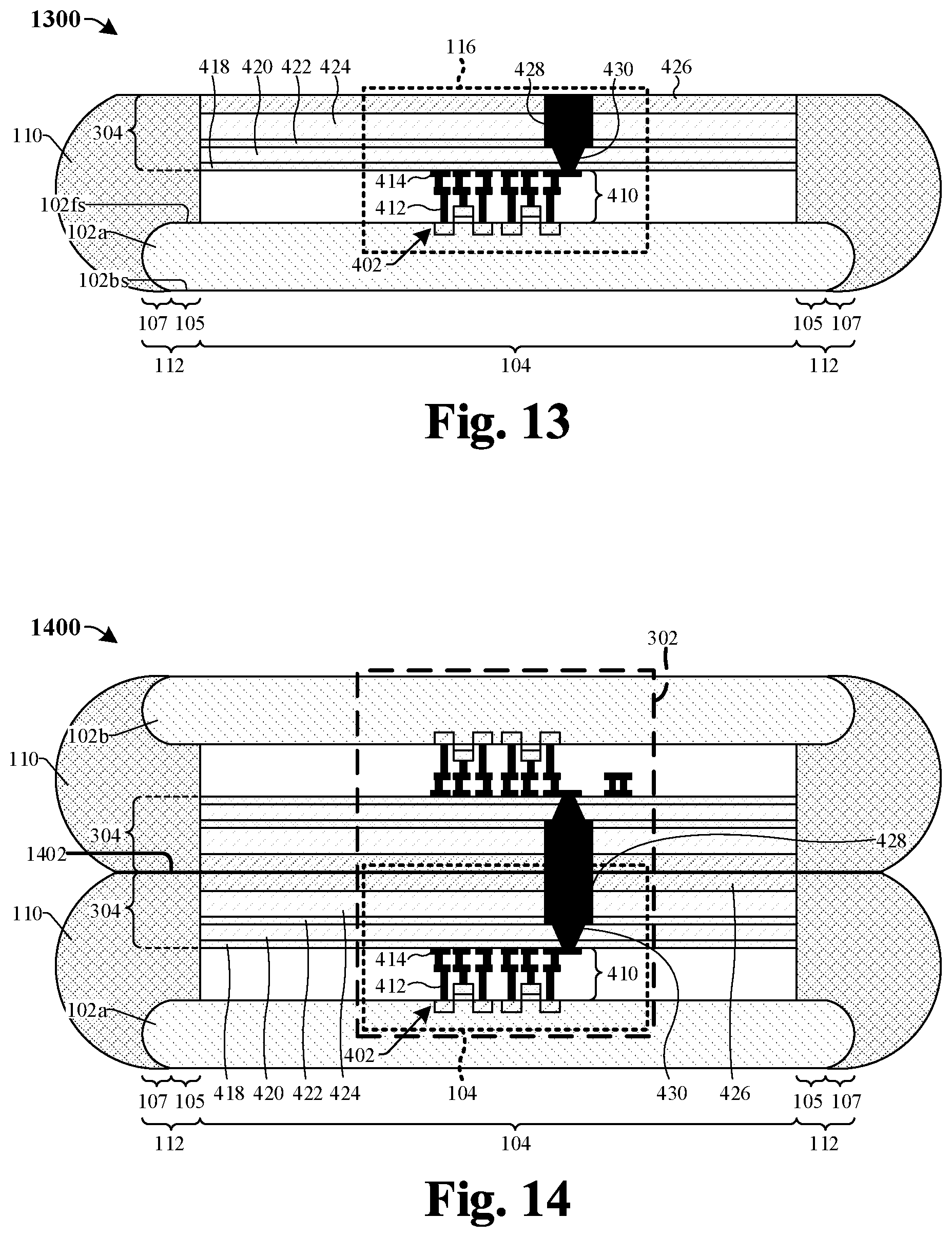 Patent US12622303 Figure 10 – Notched wafer and bonding support structure to improve wafer stacking