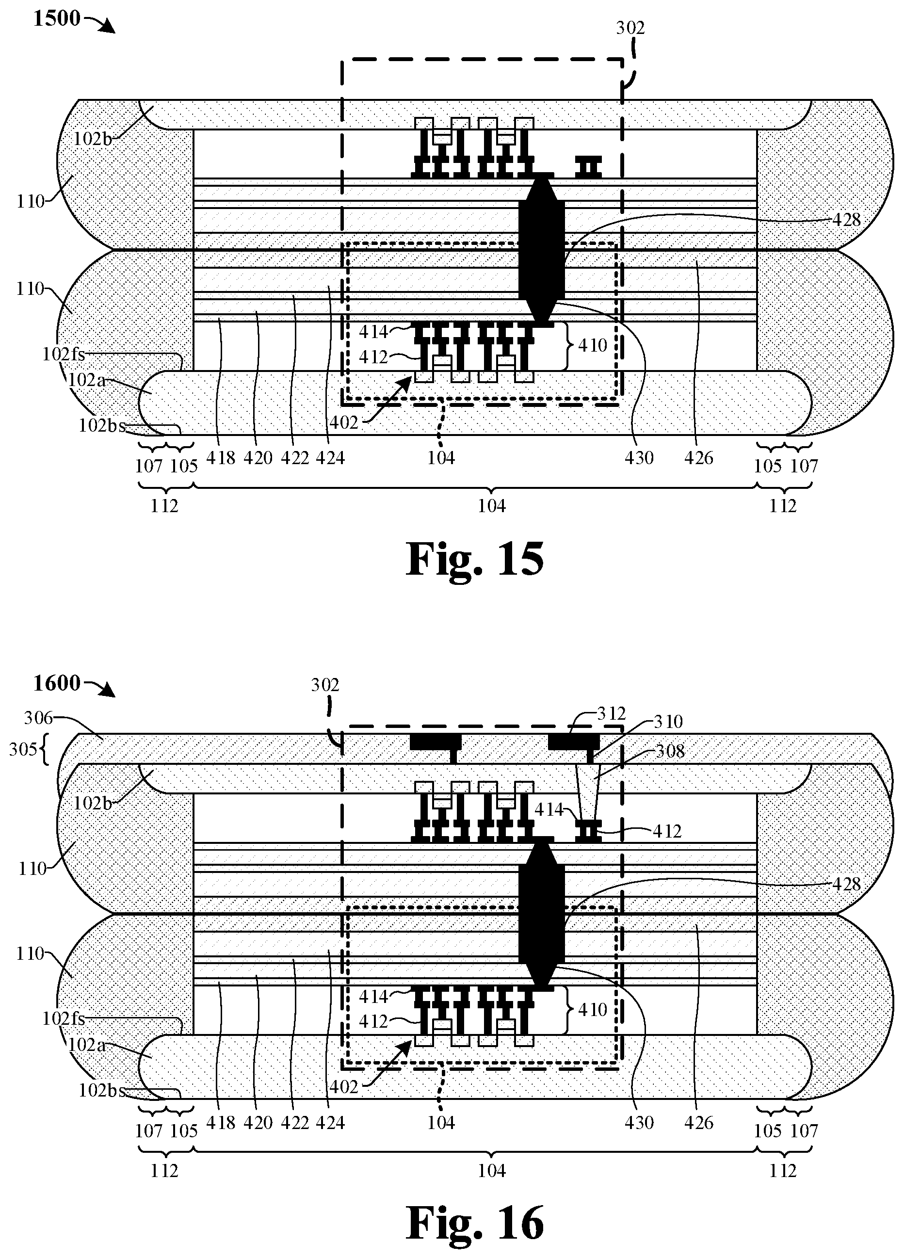Patent US12622303 Figure 11 – Notched wafer and bonding support structure to improve wafer stacking