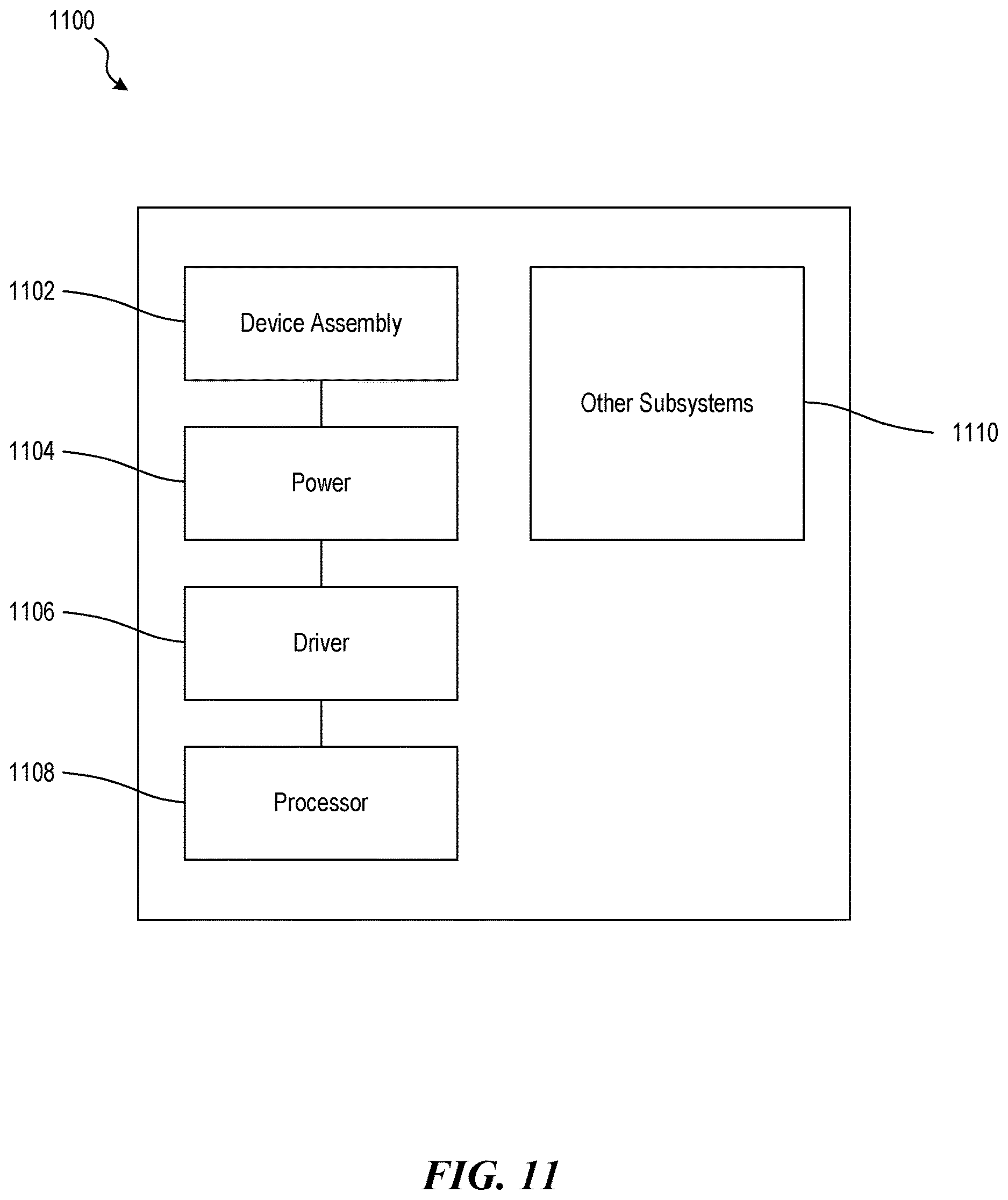 Patent US12622304 Figure 11 – Semiconductor device assembly interconnection pillars and associated methods