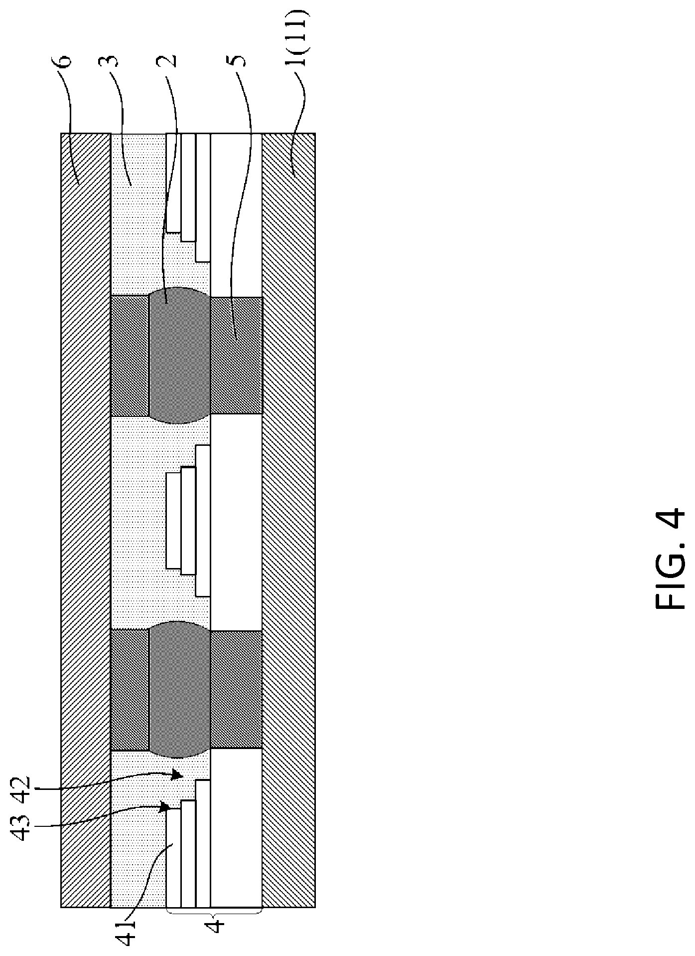 Patent US12622305 Figure 4 – Bump with stepped passivation structure with varying step heights