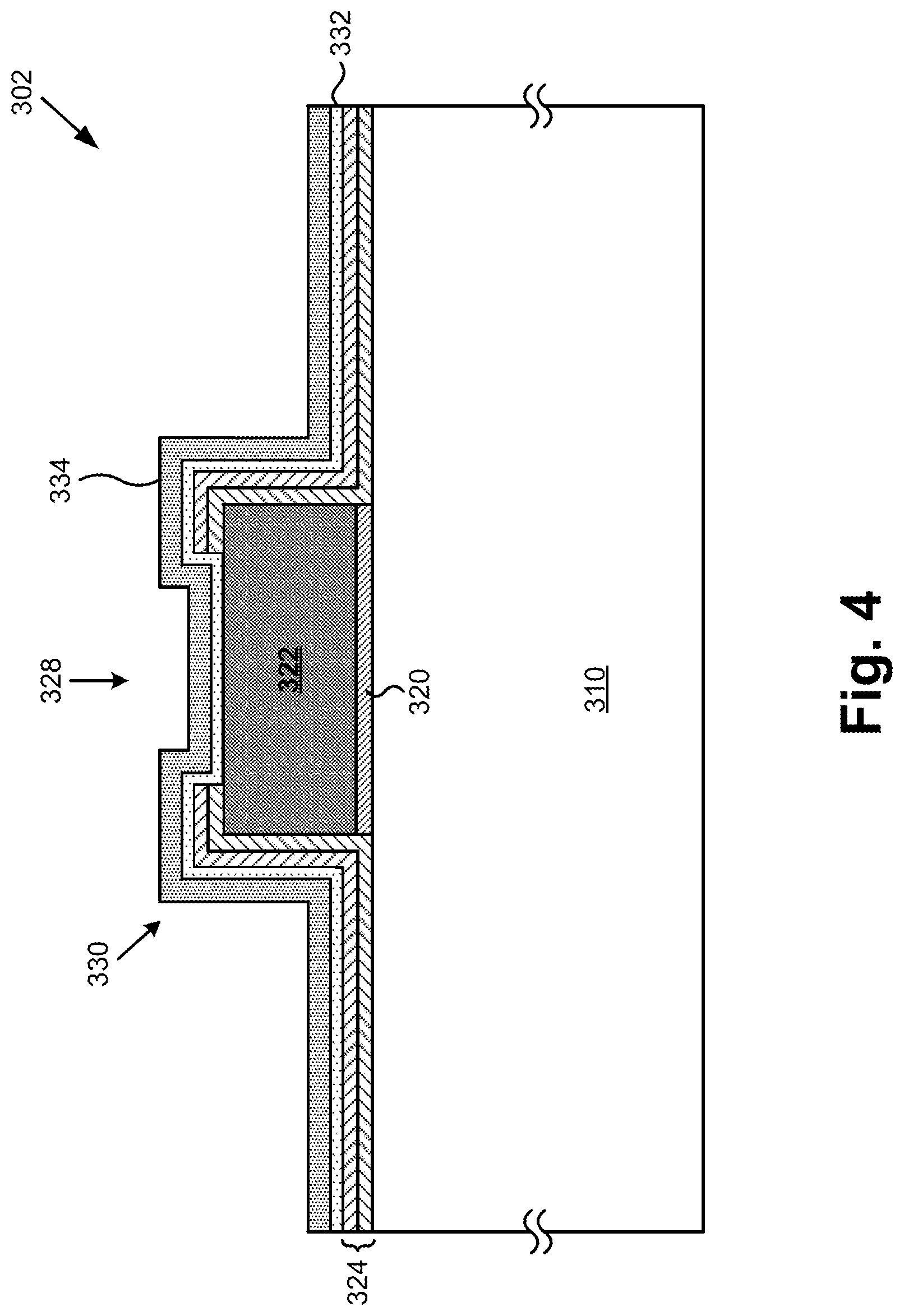 Patent US12622309 Figure 4 – Platinum-based solder body contacts for integration of a first substrate with a second substrate