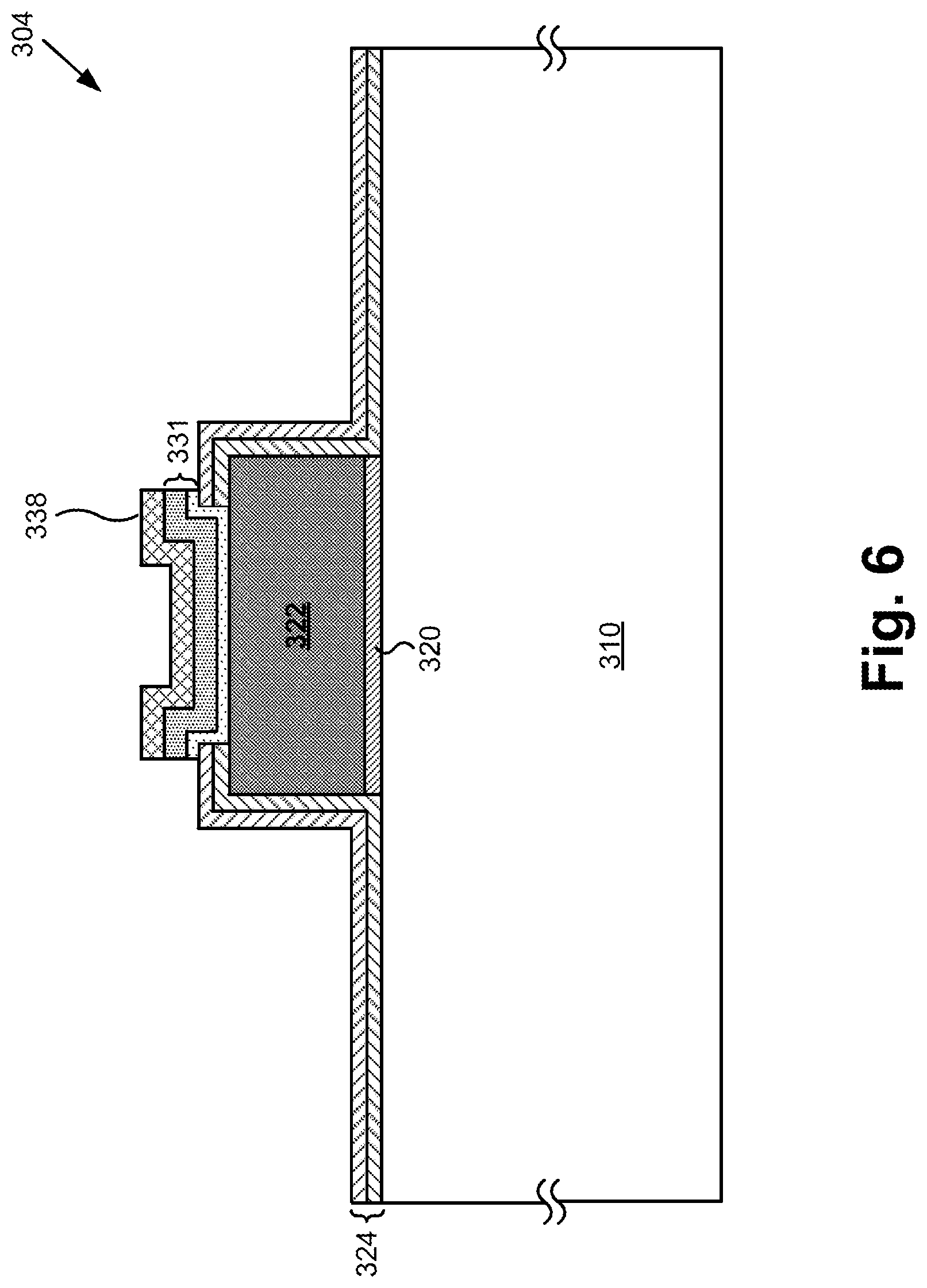 Patent US12622309 Figure 6 – Platinum-based solder body contacts for integration of a first substrate with a second substrate
