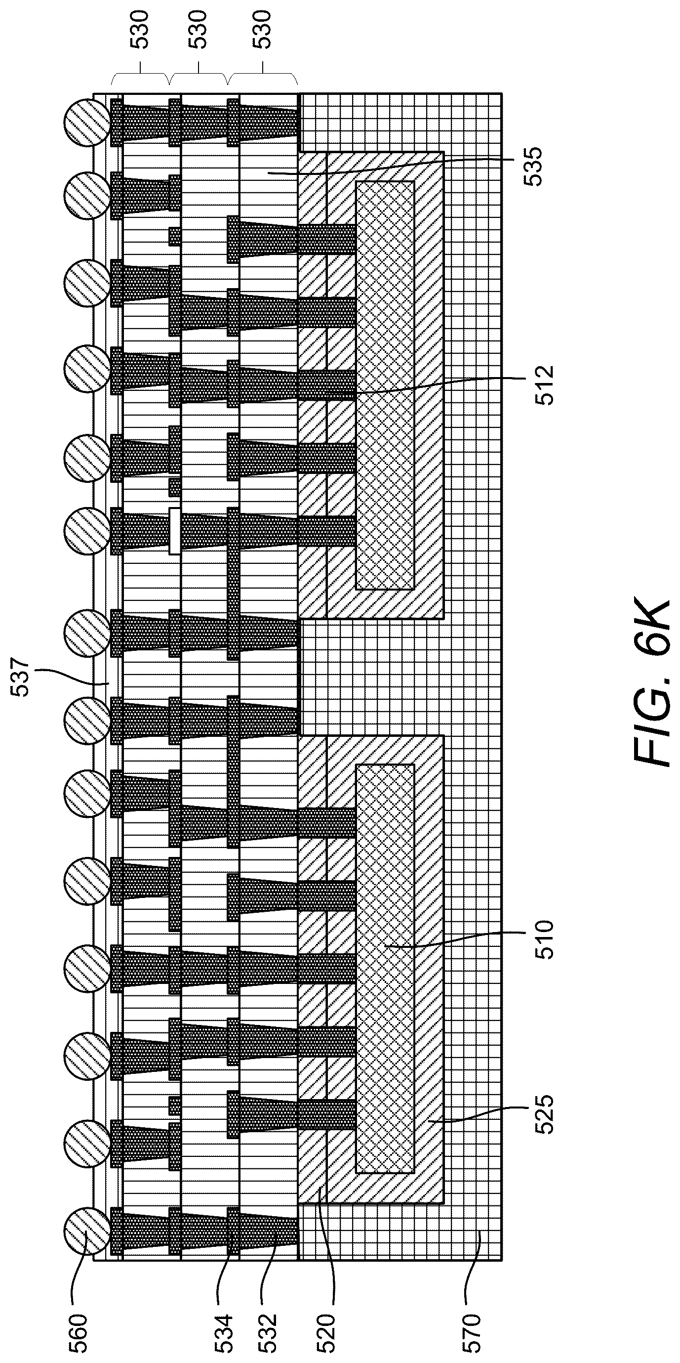 Patent US12622313 Figure 11 – Metal pocket fanout package