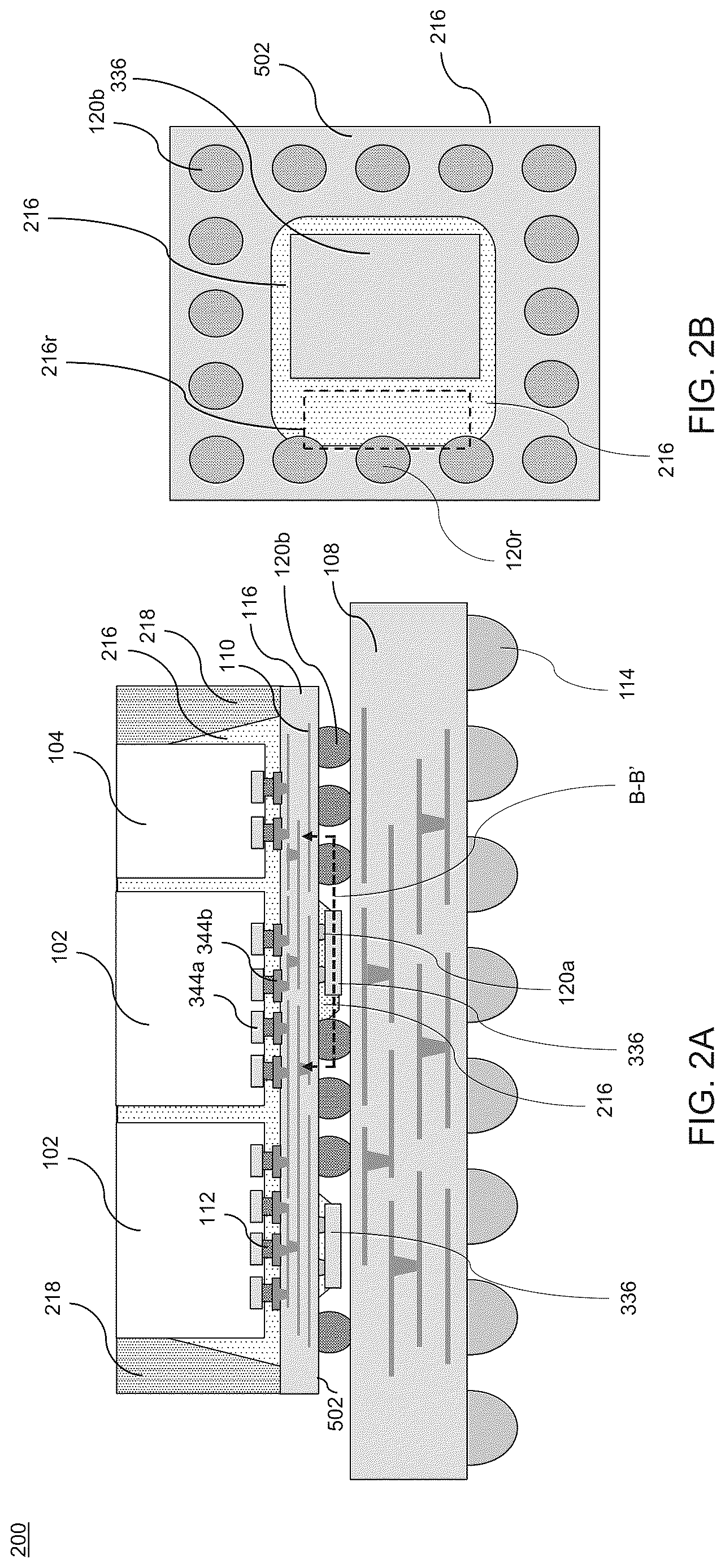 Patent US12622314 Figure 4 – Dam structure for integrated passive device integration and methods of forming the same