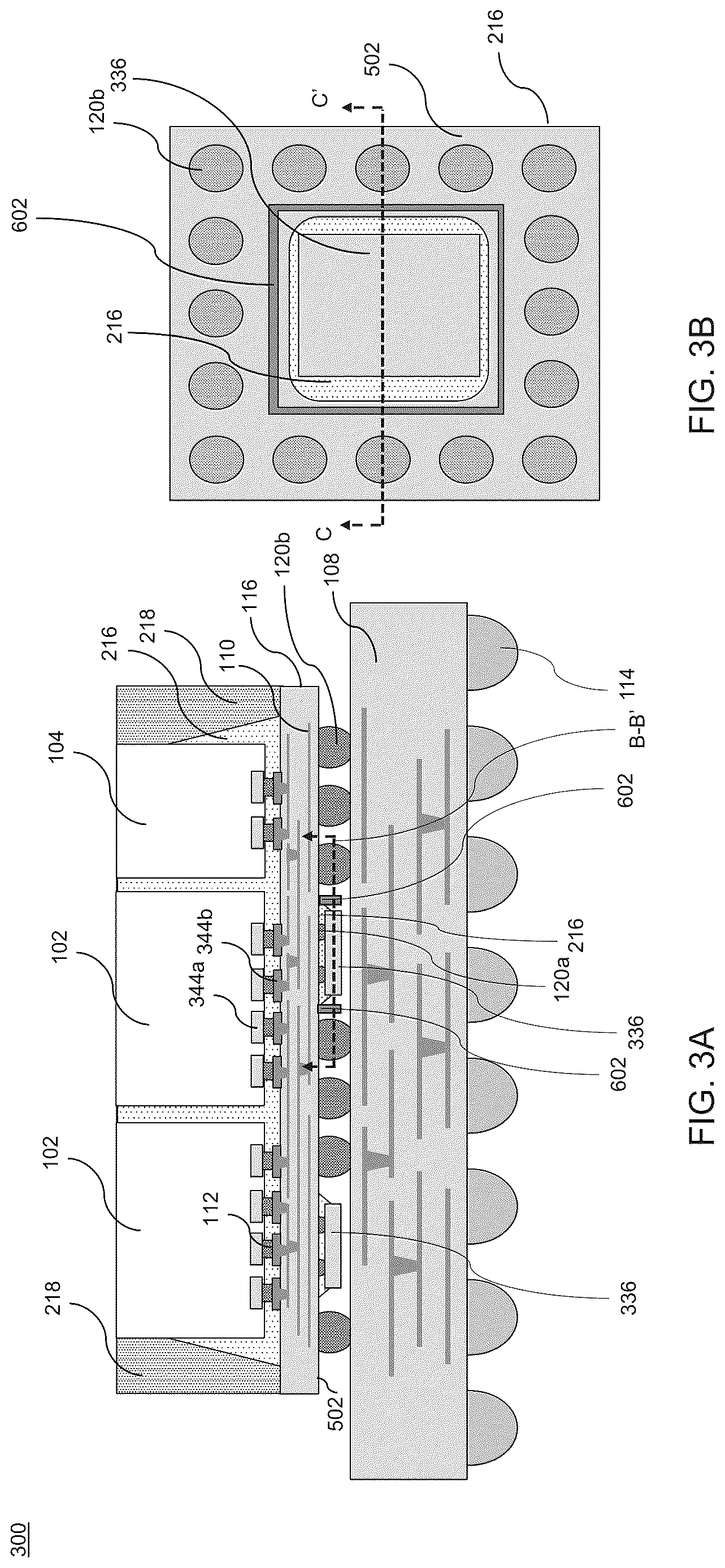 Patent US12622314 Figure 5 – Dam structure for integrated passive device integration and methods of forming the same