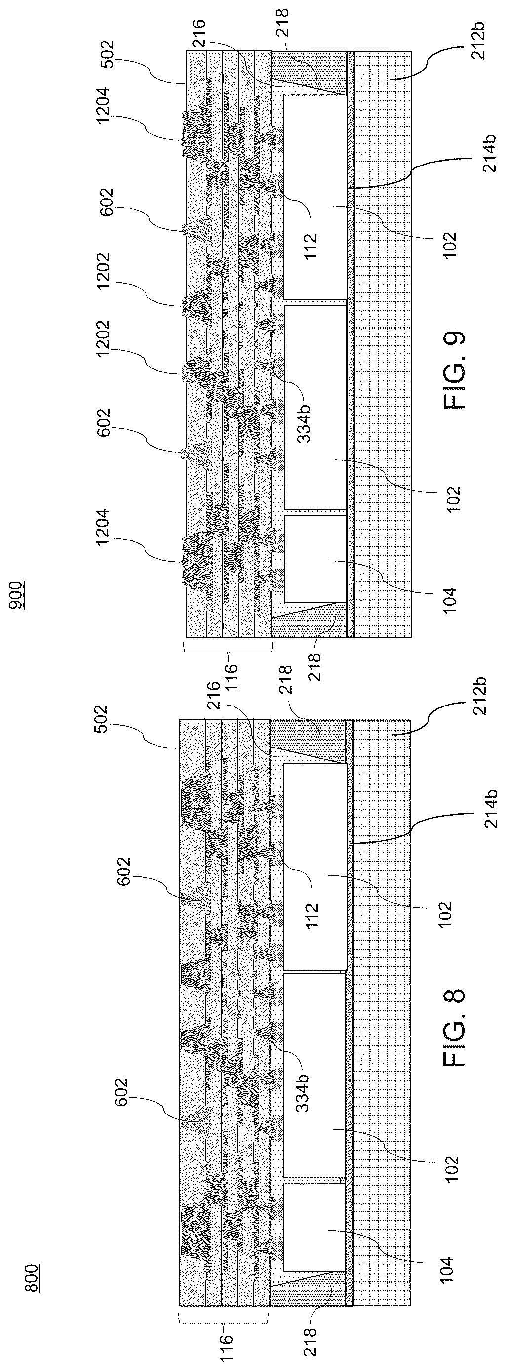 Patent US12622314 Figure 10 – Dam structure for integrated passive device integration and methods of forming the same
