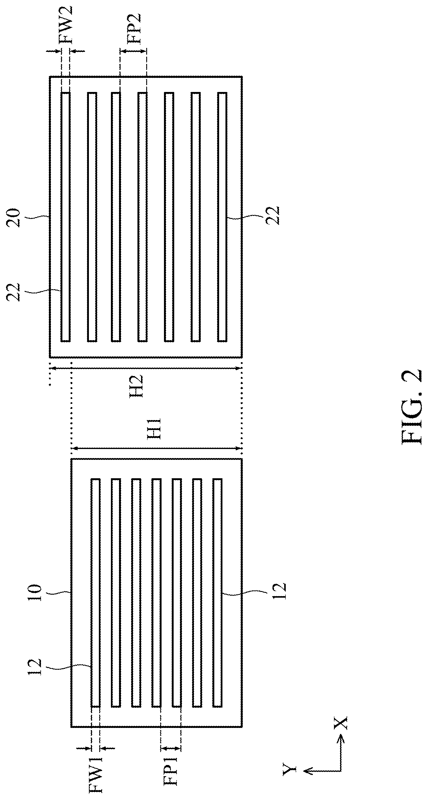 Patent US12622316 Figure 2 – Semiconductor structure of cell array formed by cells with hybrid cell heights