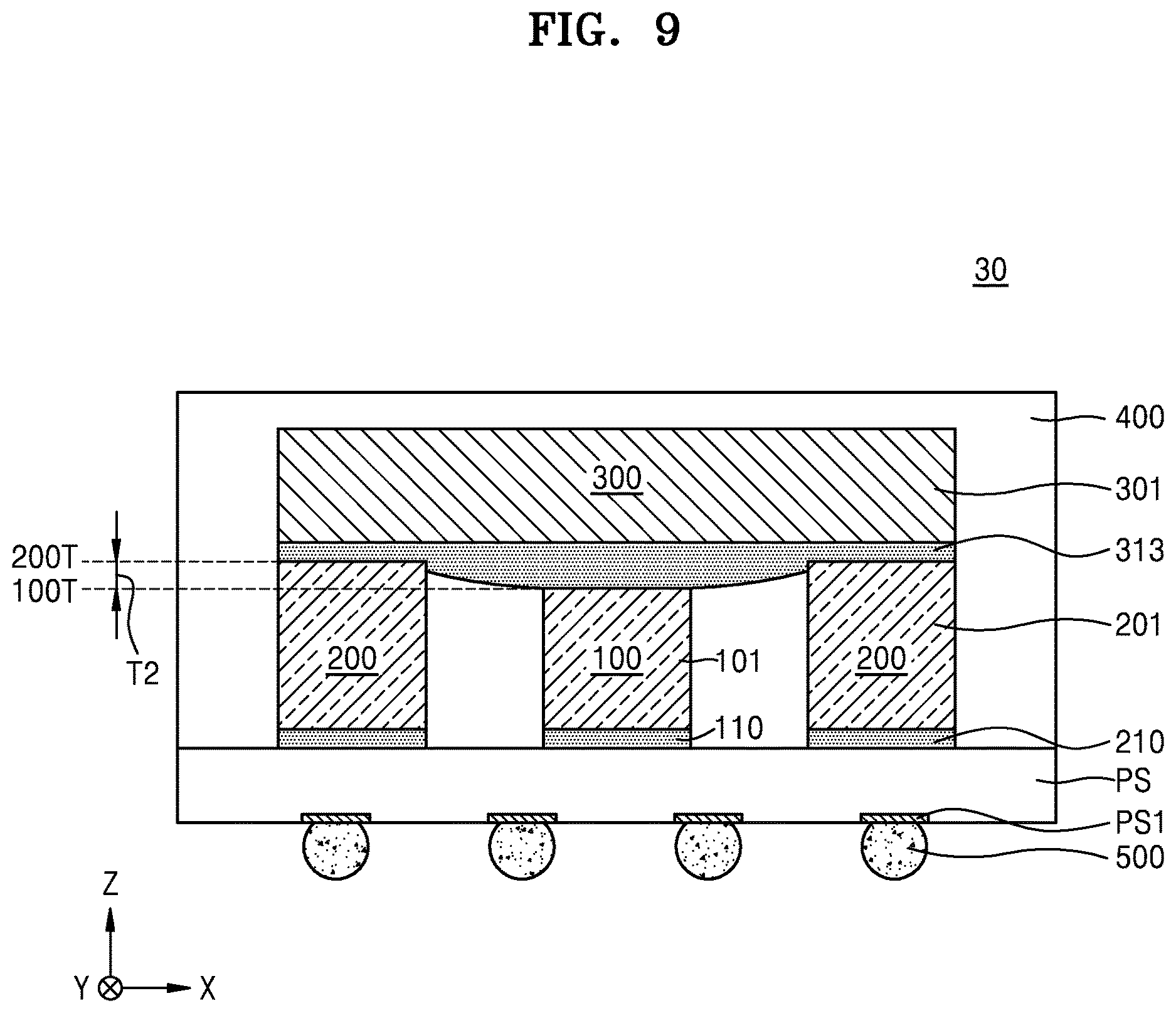 Patent US12622320 Figure 9 – Semiconductor package