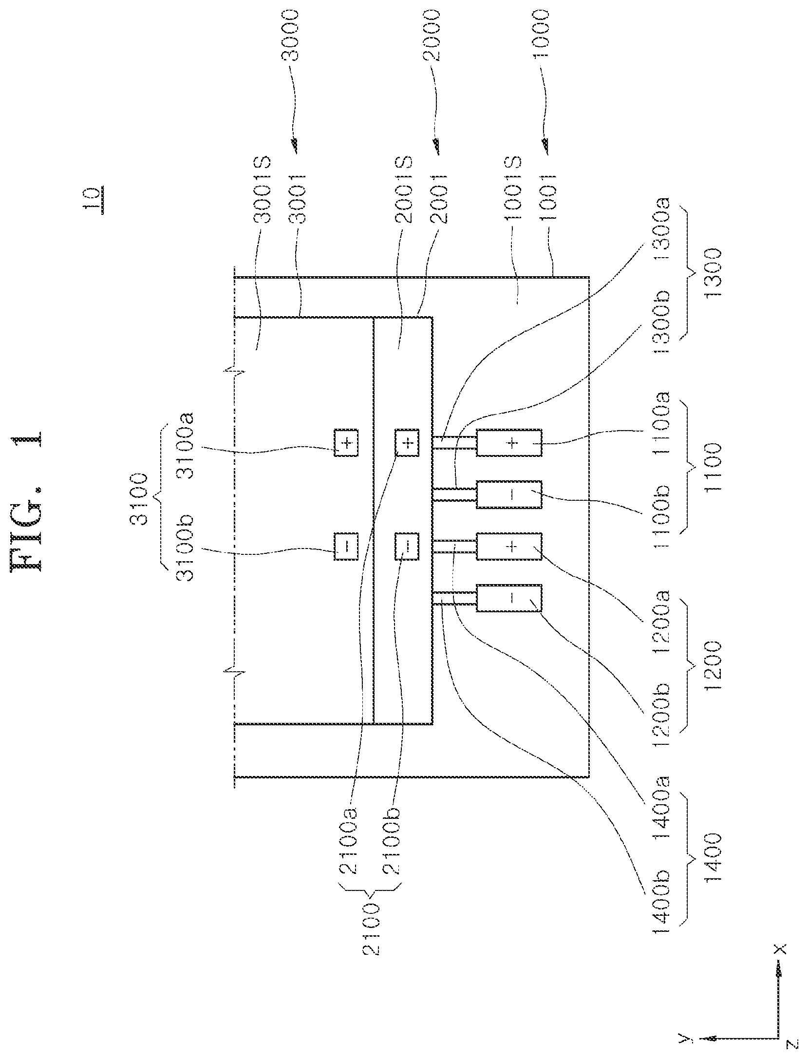 Patent US12622322 Figure 1 – Semiconductor package having ordered wire arrangement between differential pair connection pads