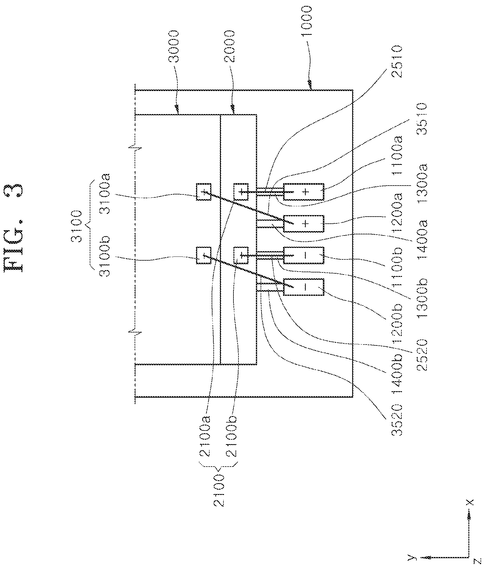 Patent US12622322 Figure 3 – Semiconductor package having ordered wire arrangement between differential pair connection pads