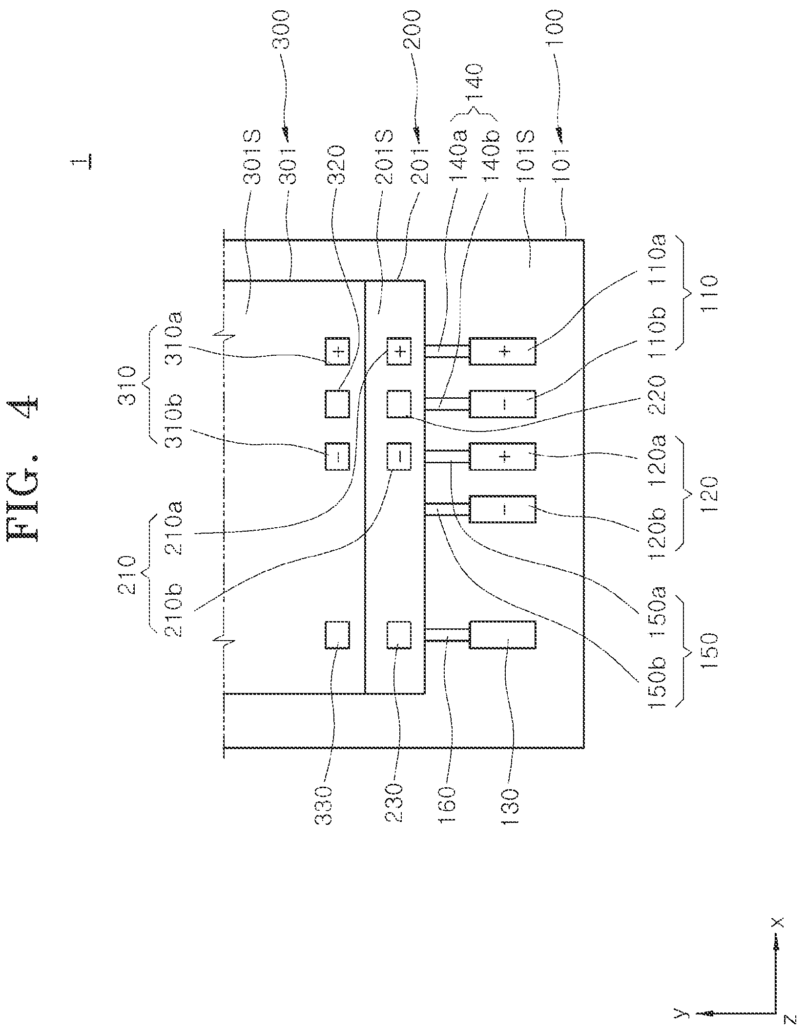 Patent US12622322 Figure 4 – Semiconductor package having ordered wire arrangement between differential pair connection pads