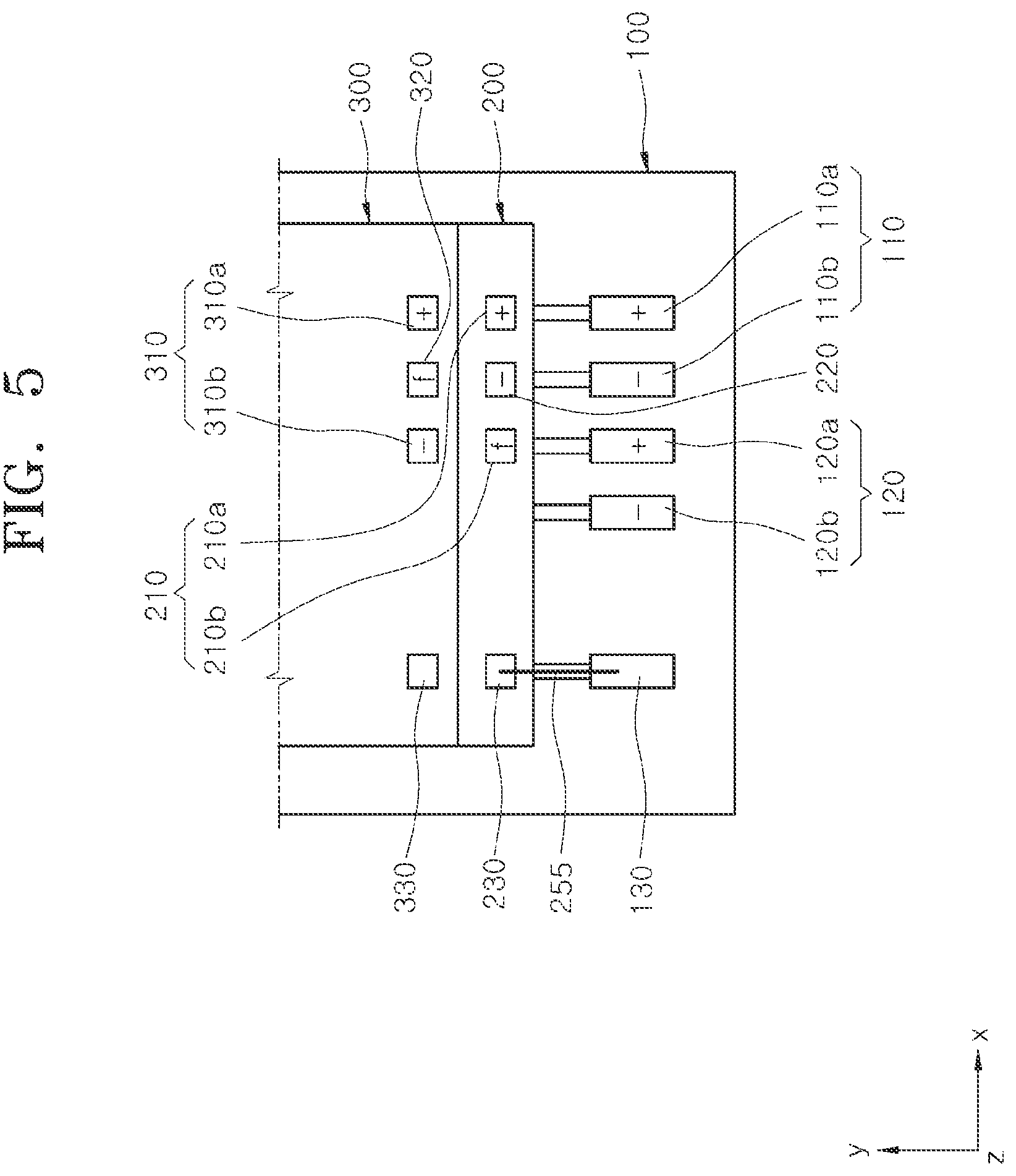 Patent US12622322 Figure 5 – Semiconductor package having ordered wire arrangement between differential pair connection pads