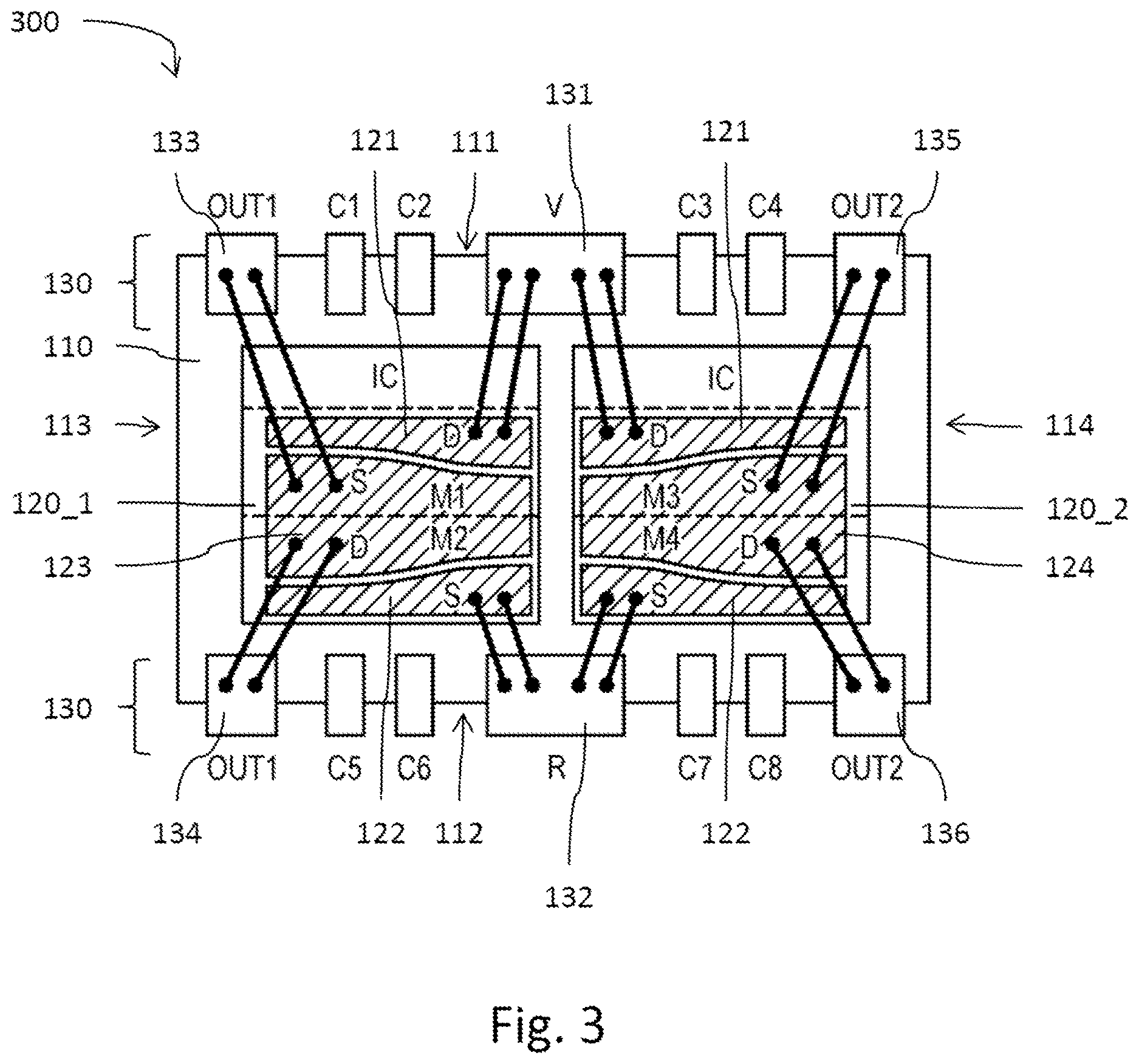 Patent US12622324 Figure 3 – Semiconductor package and method for producing a semiconductor package
