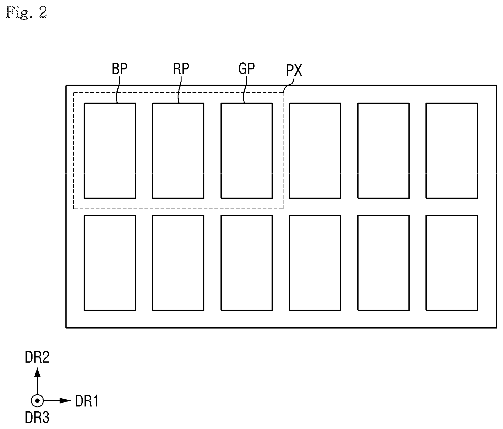 Patent US12622325 Figure 2 – Display device and method of fabricating the same