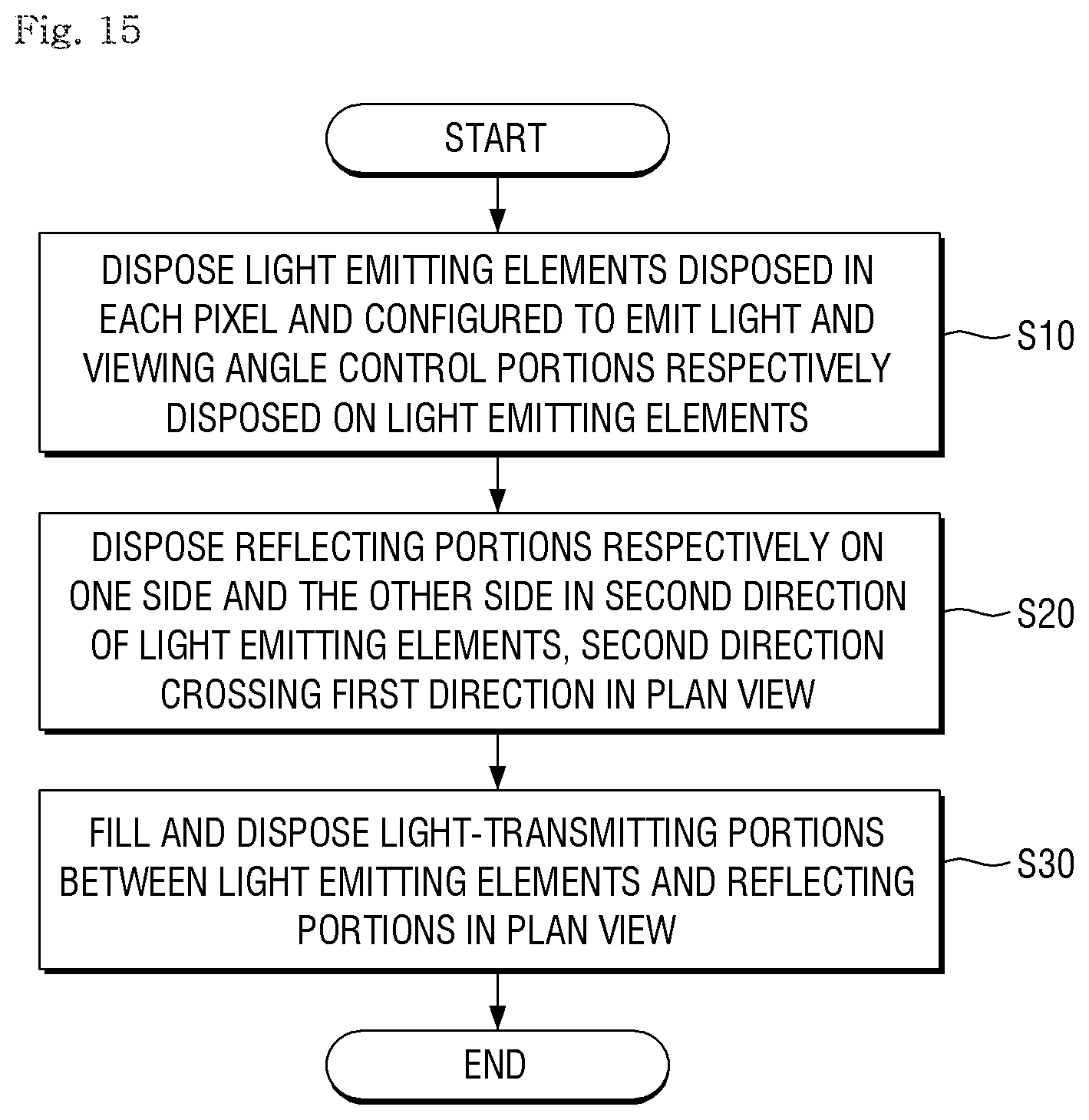 Patent US12622325 Figure 15 – Display device and method of fabricating the same