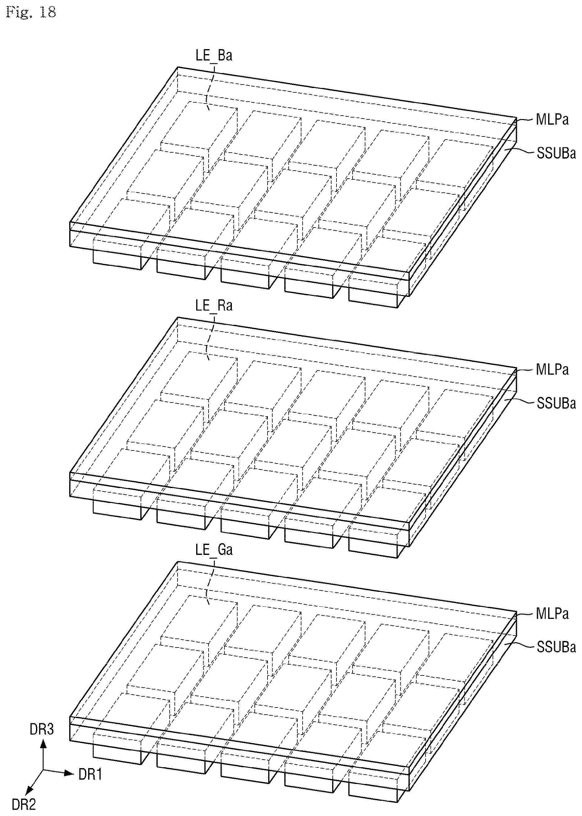 Patent US12622325 Figure 18 – Display device and method of fabricating the same