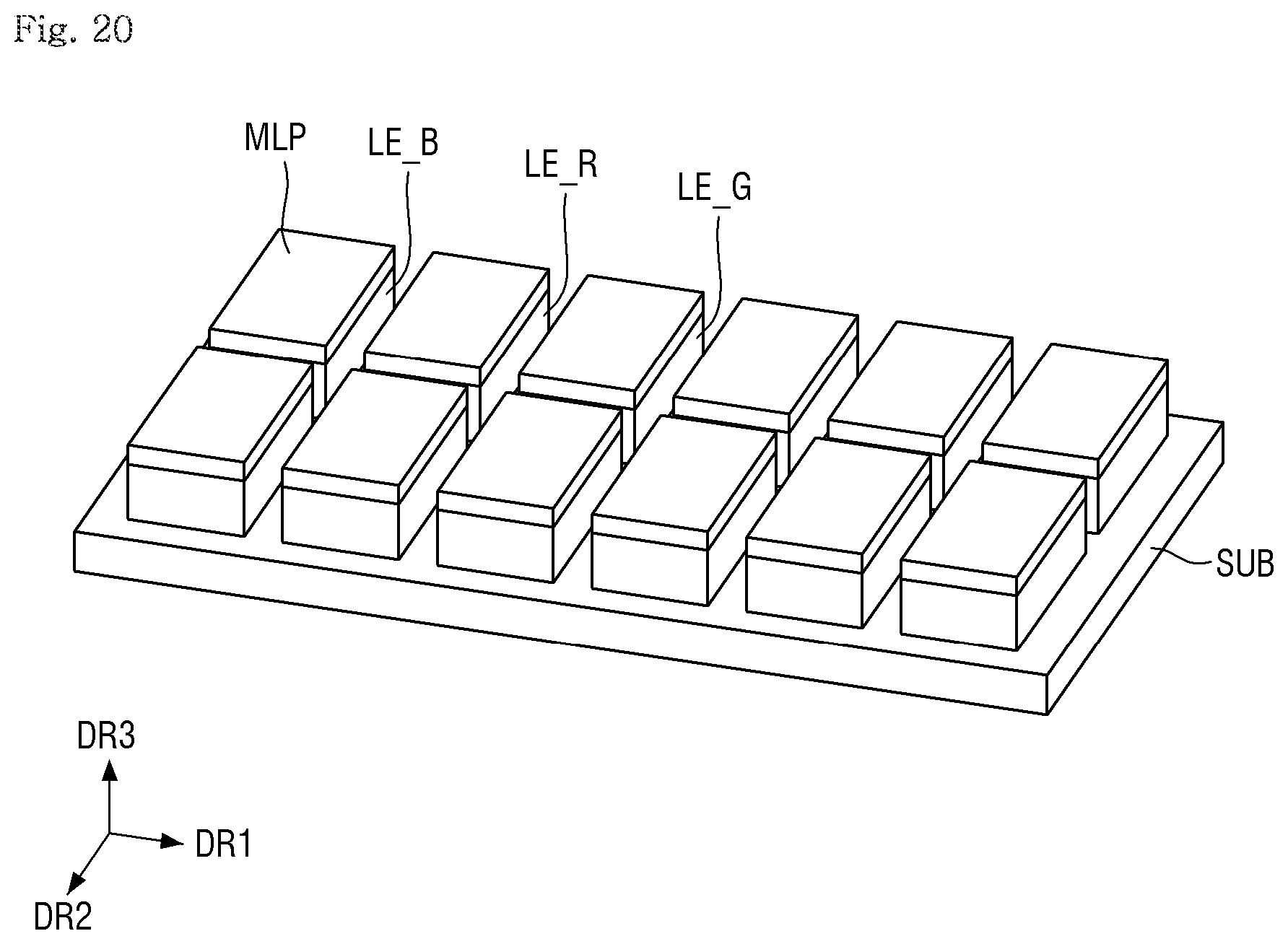 Patent US12622325 Figure 20 – Display device and method of fabricating the same
