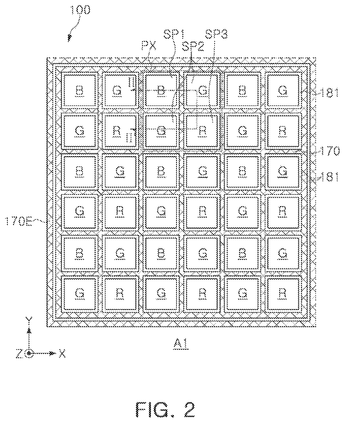 Patent US12622328 Figure 2 – Display apparatus