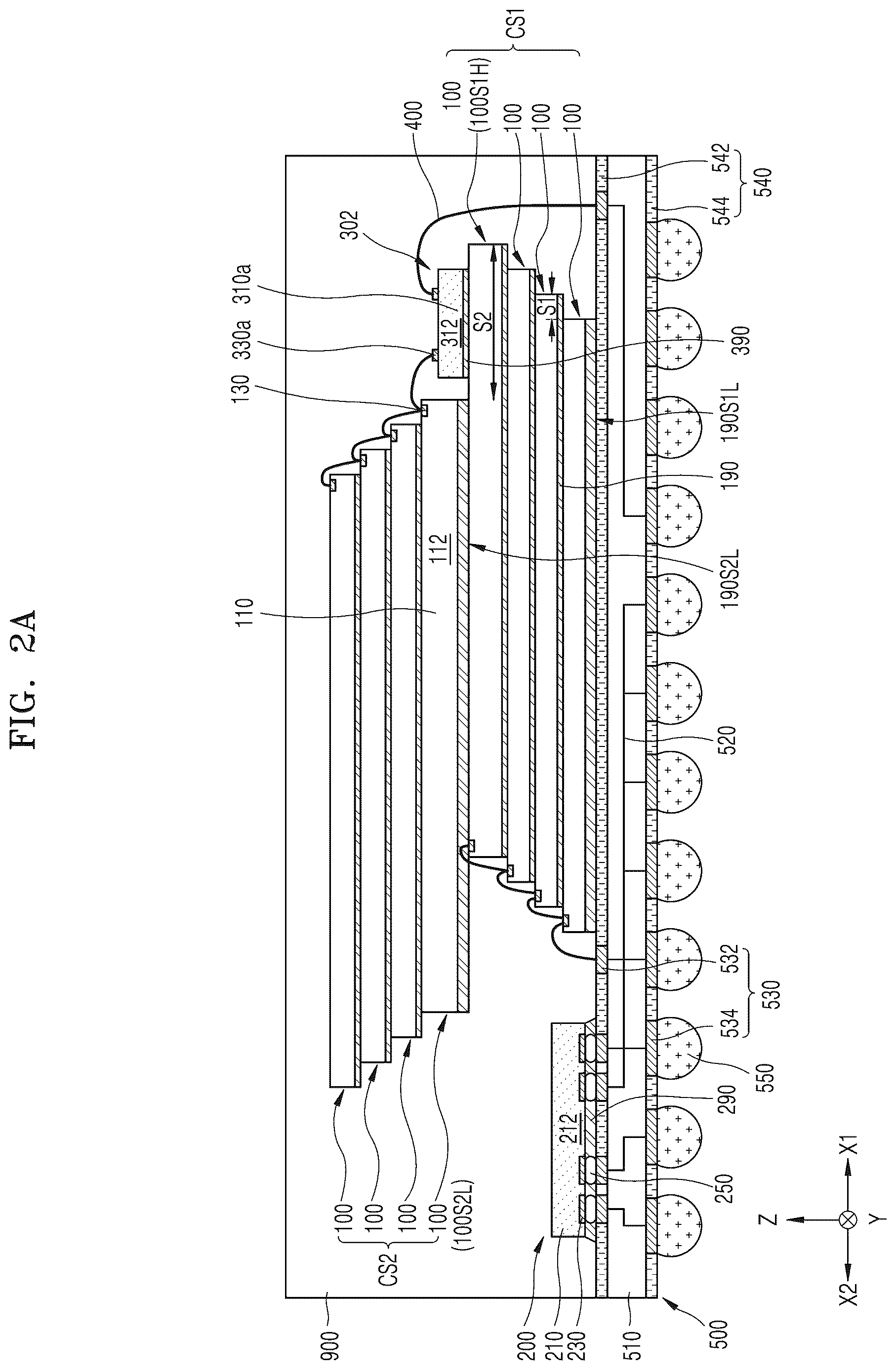 Patent US12622330 Figure 3 – Stacked semiconductor package