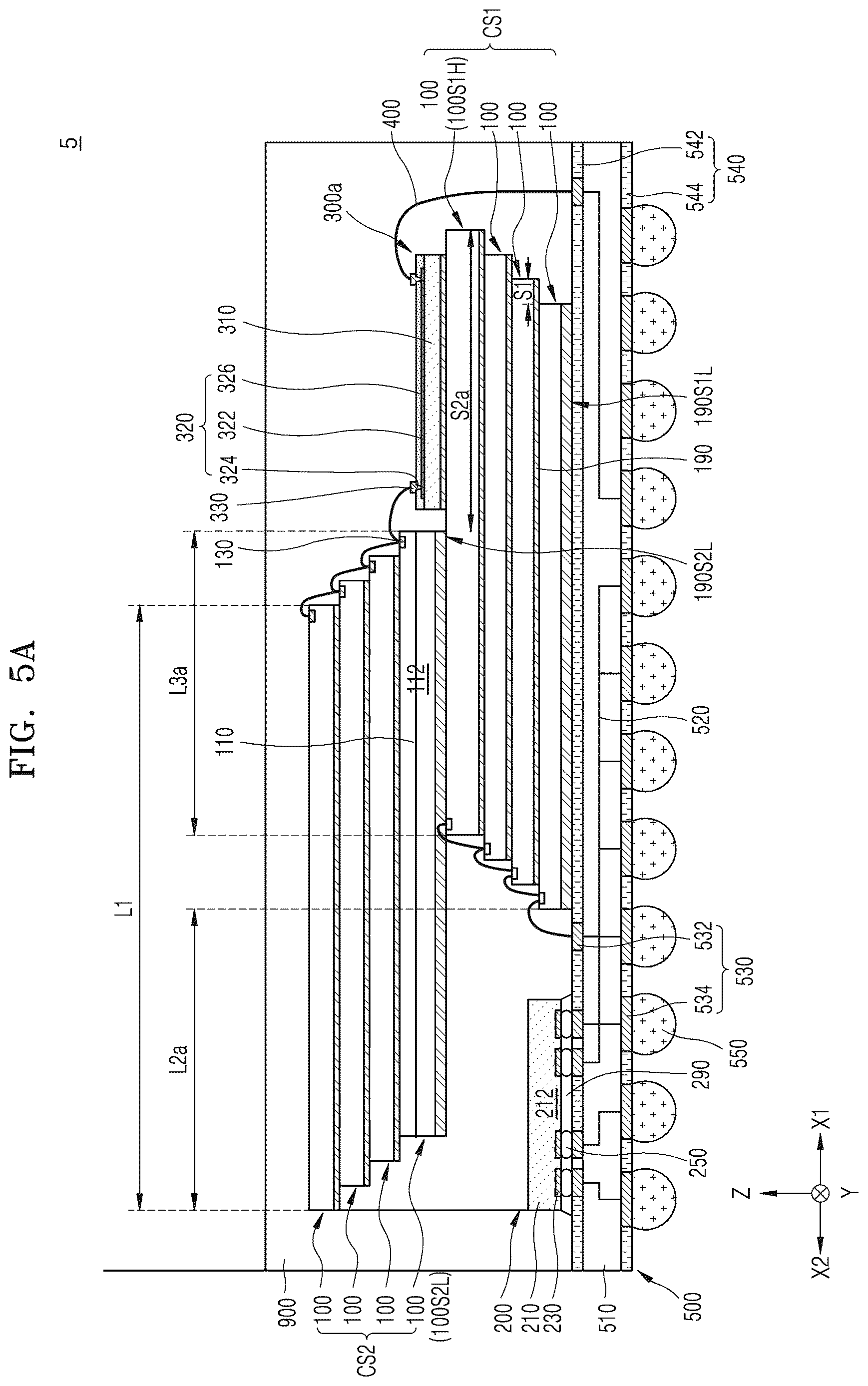 Patent US12622330 Figure 9 – Stacked semiconductor package