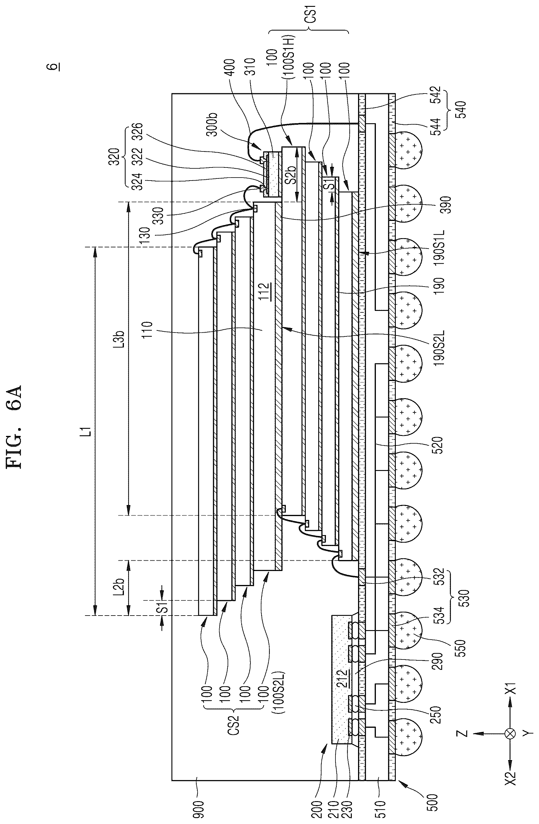 Patent US12622330 Figure 11 – Stacked semiconductor package