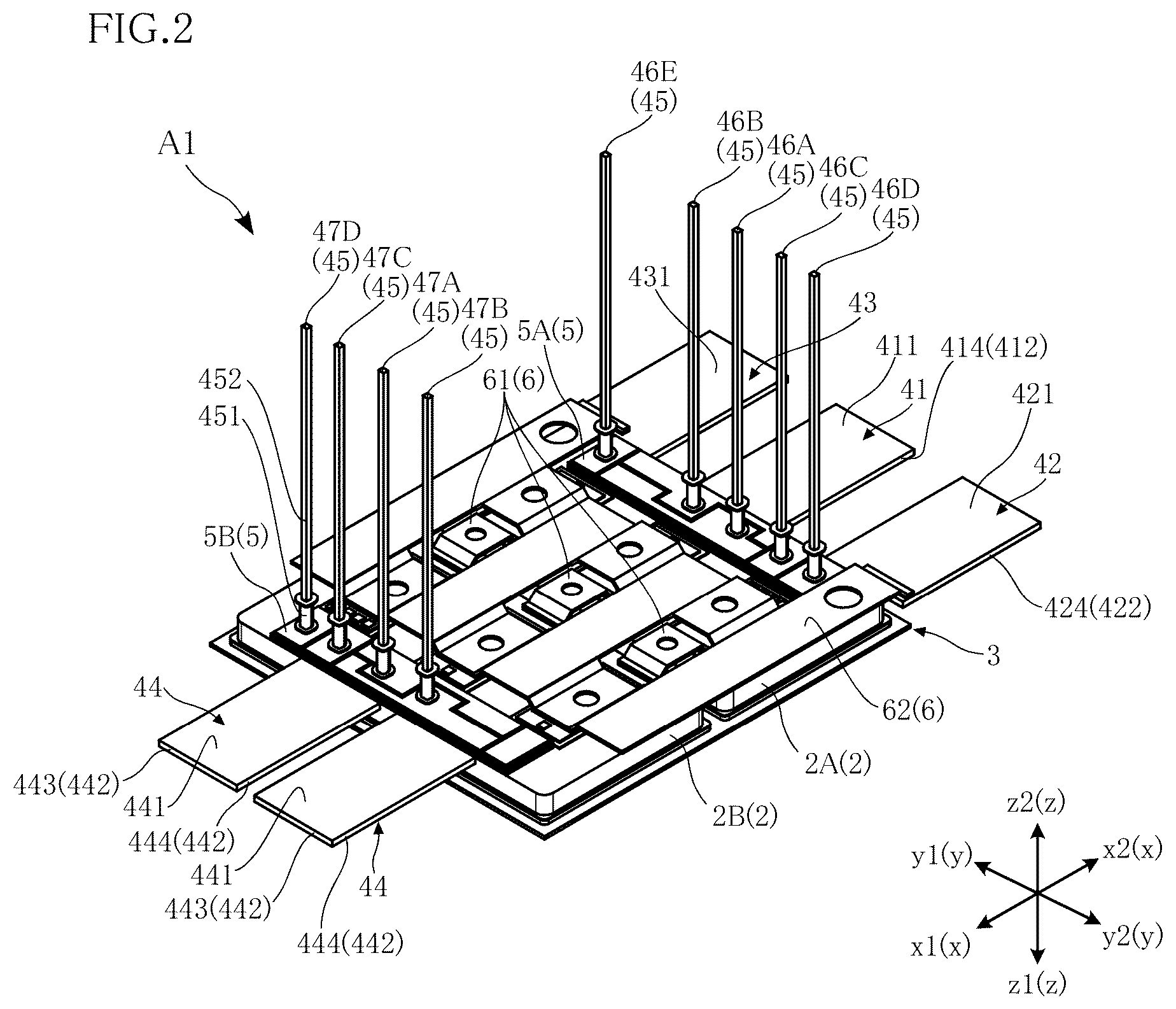 Patent US12622334 Figure 2 – Semiconductor module