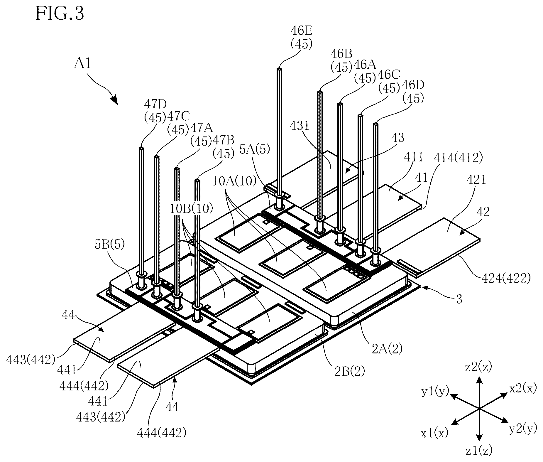 Patent US12622334 Figure 3 – Semiconductor module